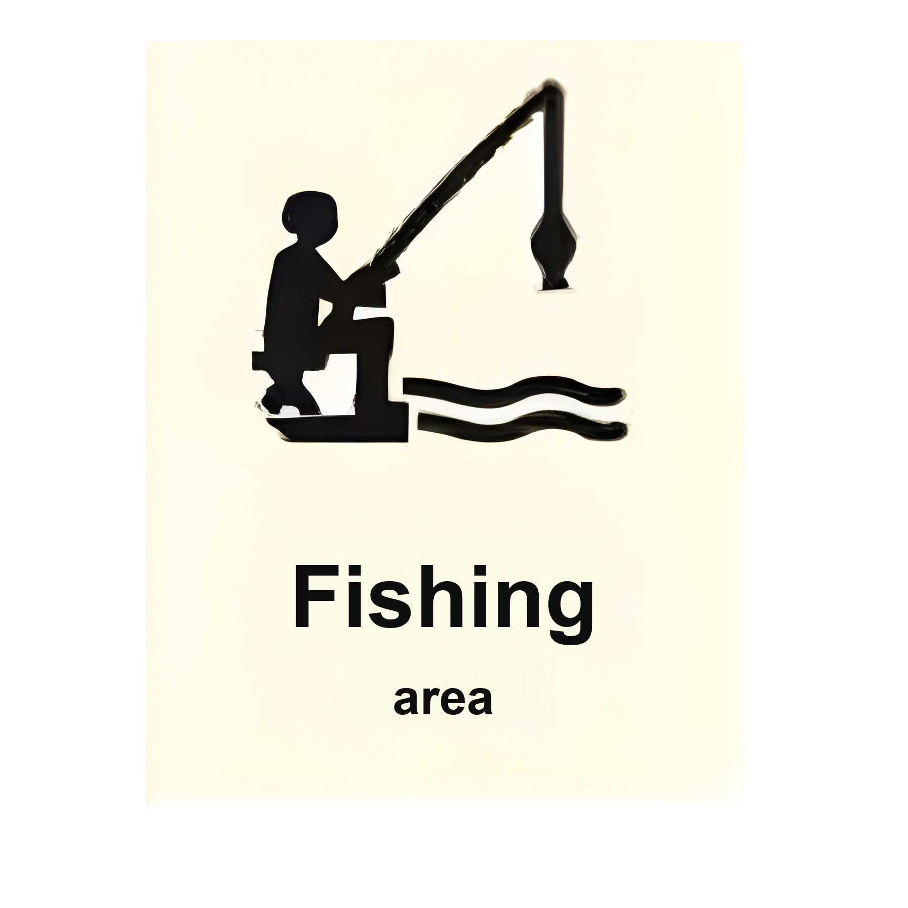 AS32 — Fishing area | Aqua Safety Sign | Seasonlite