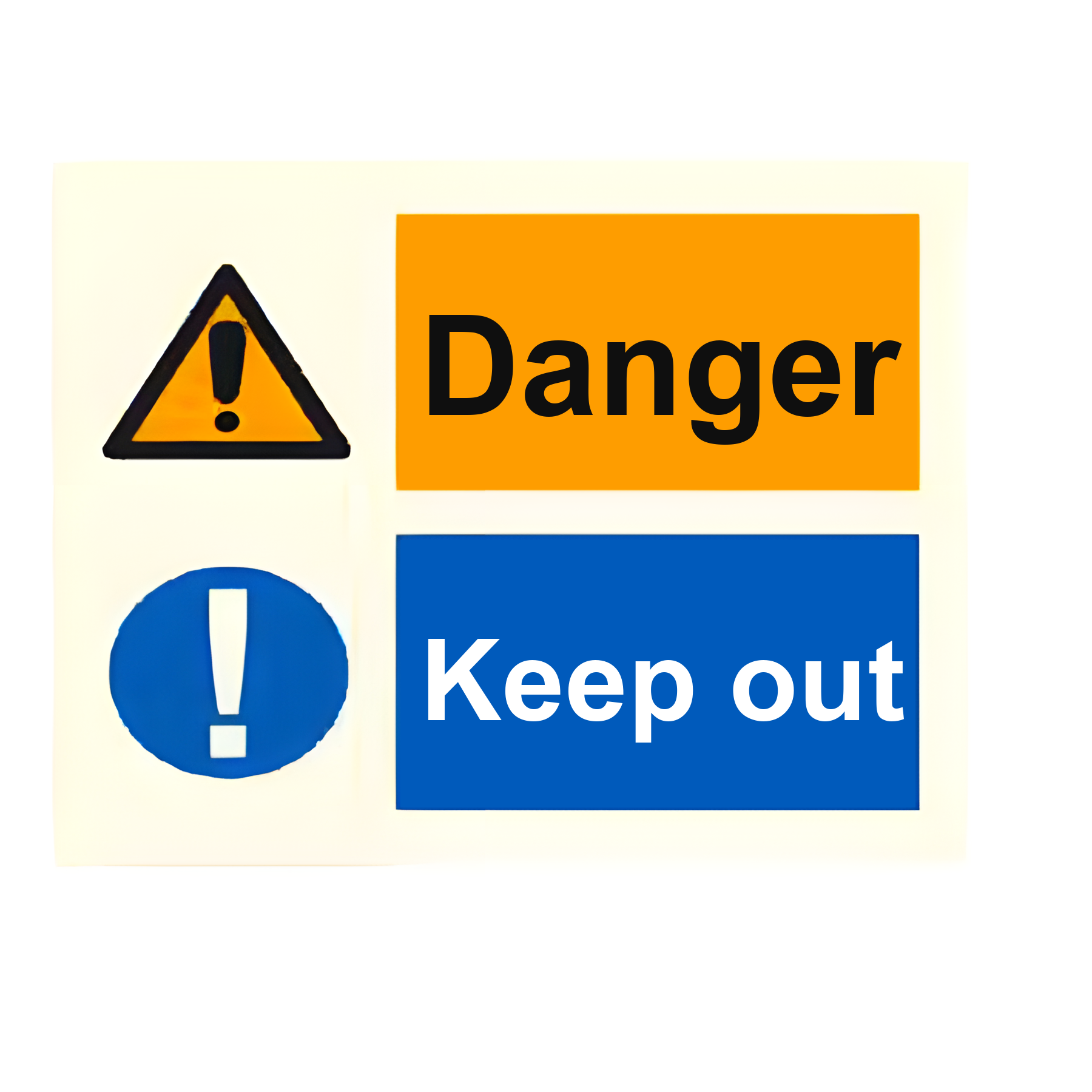 C33 — Danger - keep out | Combination Sign | Seasonlite