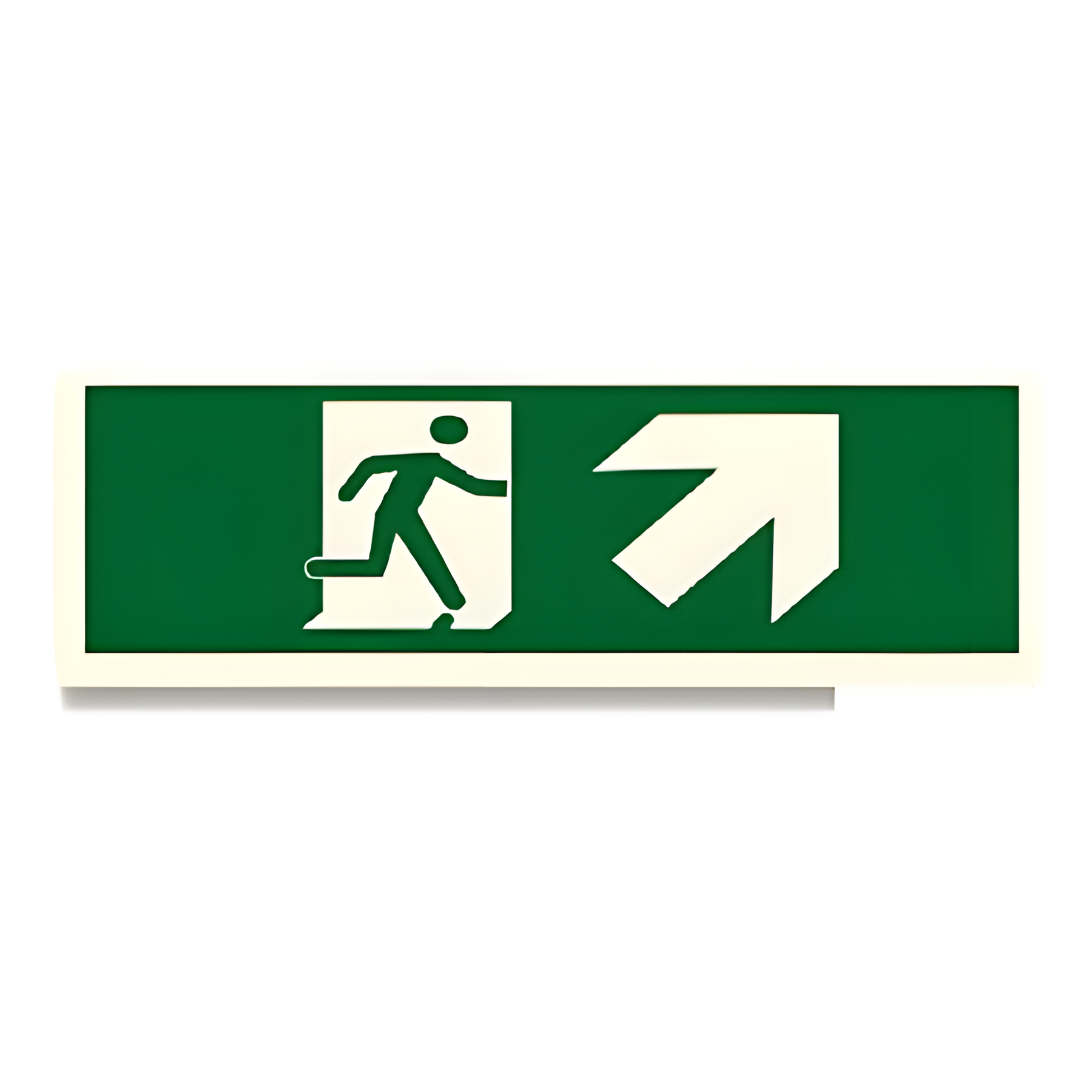 D100 — Arrow down-left + running man | Direction Sign | Seasonlite
