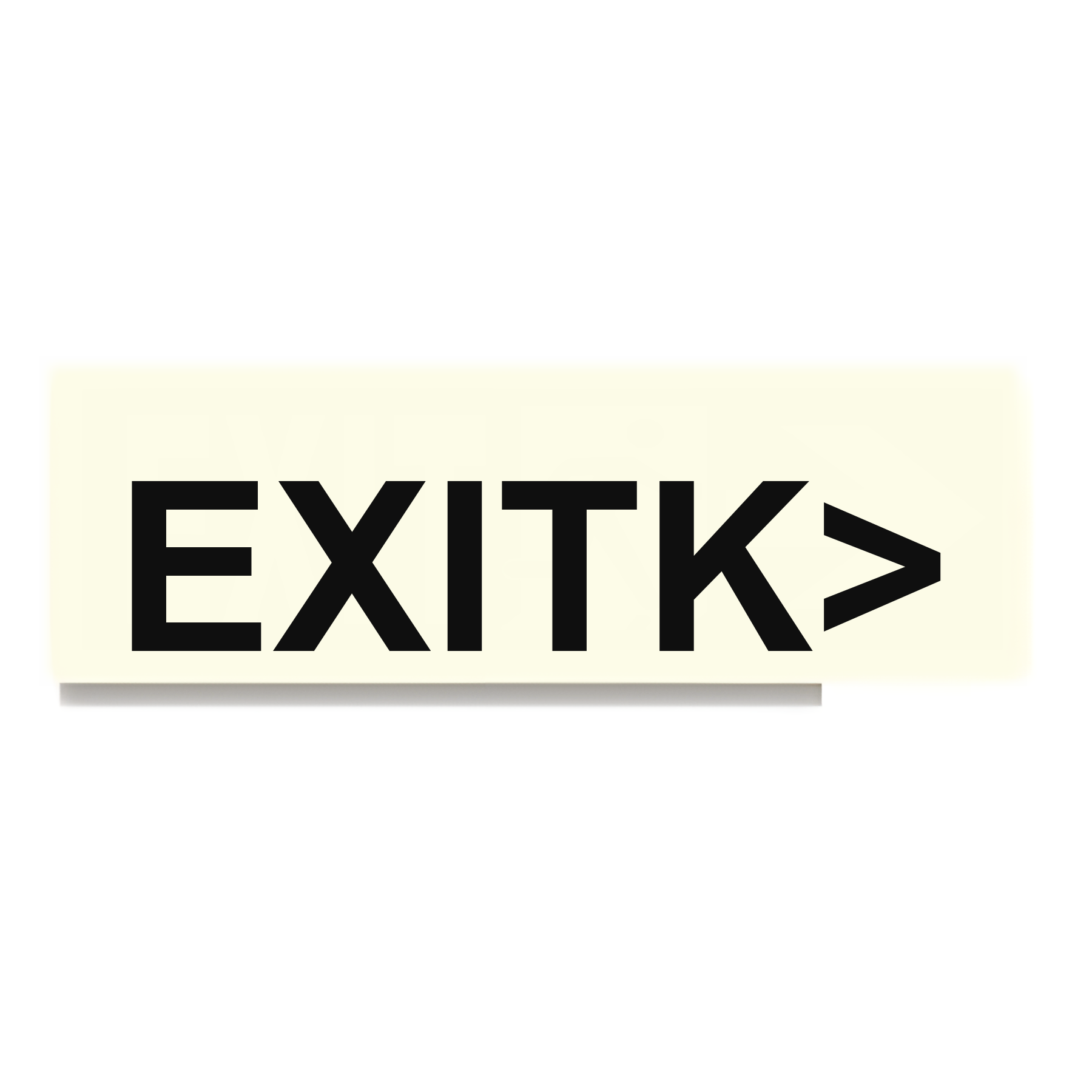 D29 — Exit + running man + arrow right | Direction Sign | Seasonlite