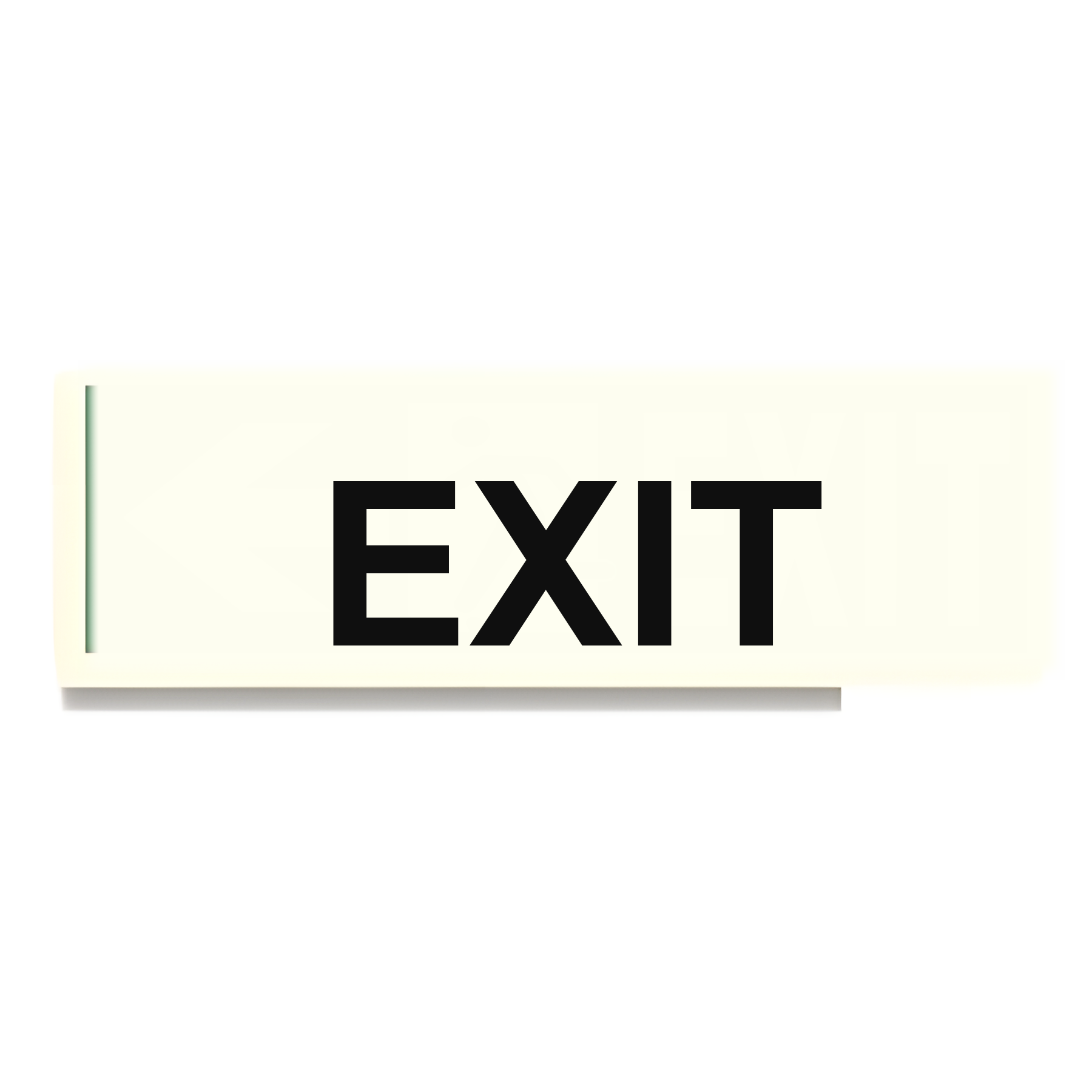 D30 — Exit + running man + arrow left | Direction Sign | Seasonlite
