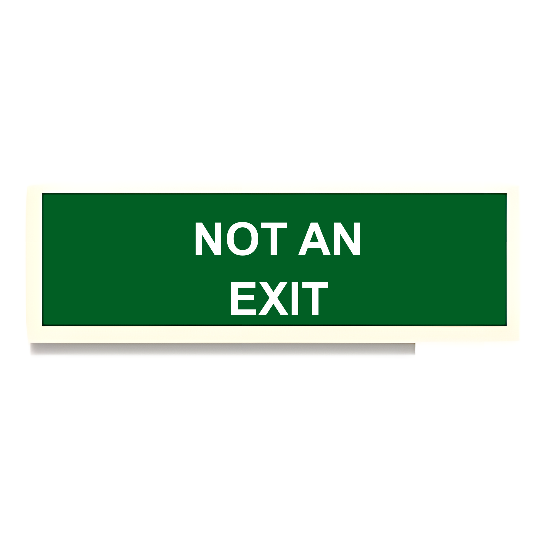 D75 — Not an Exit | Direction Sign | Seasonlite