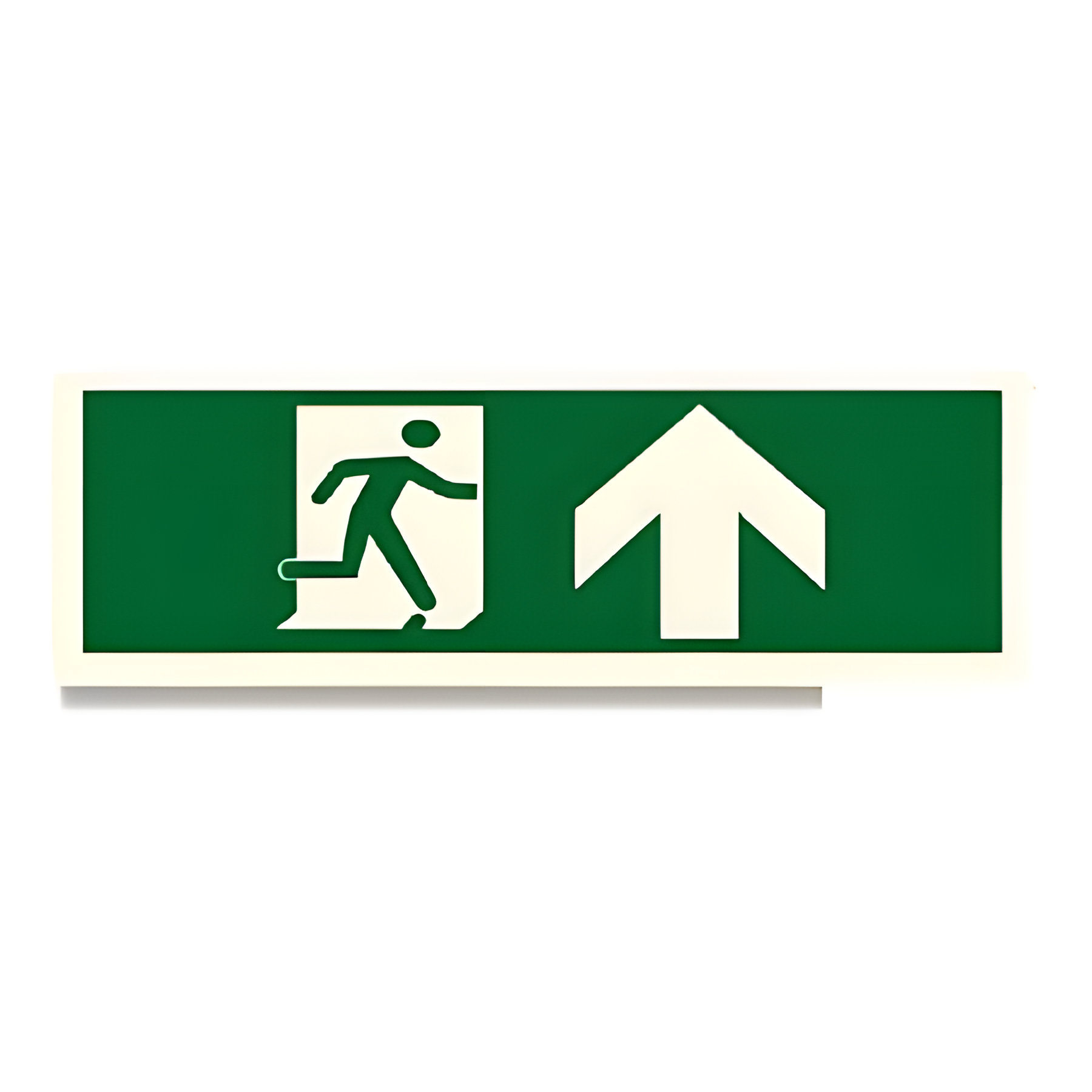 D98 — Arrow up-left + running man | Direction Sign | Seasonlite