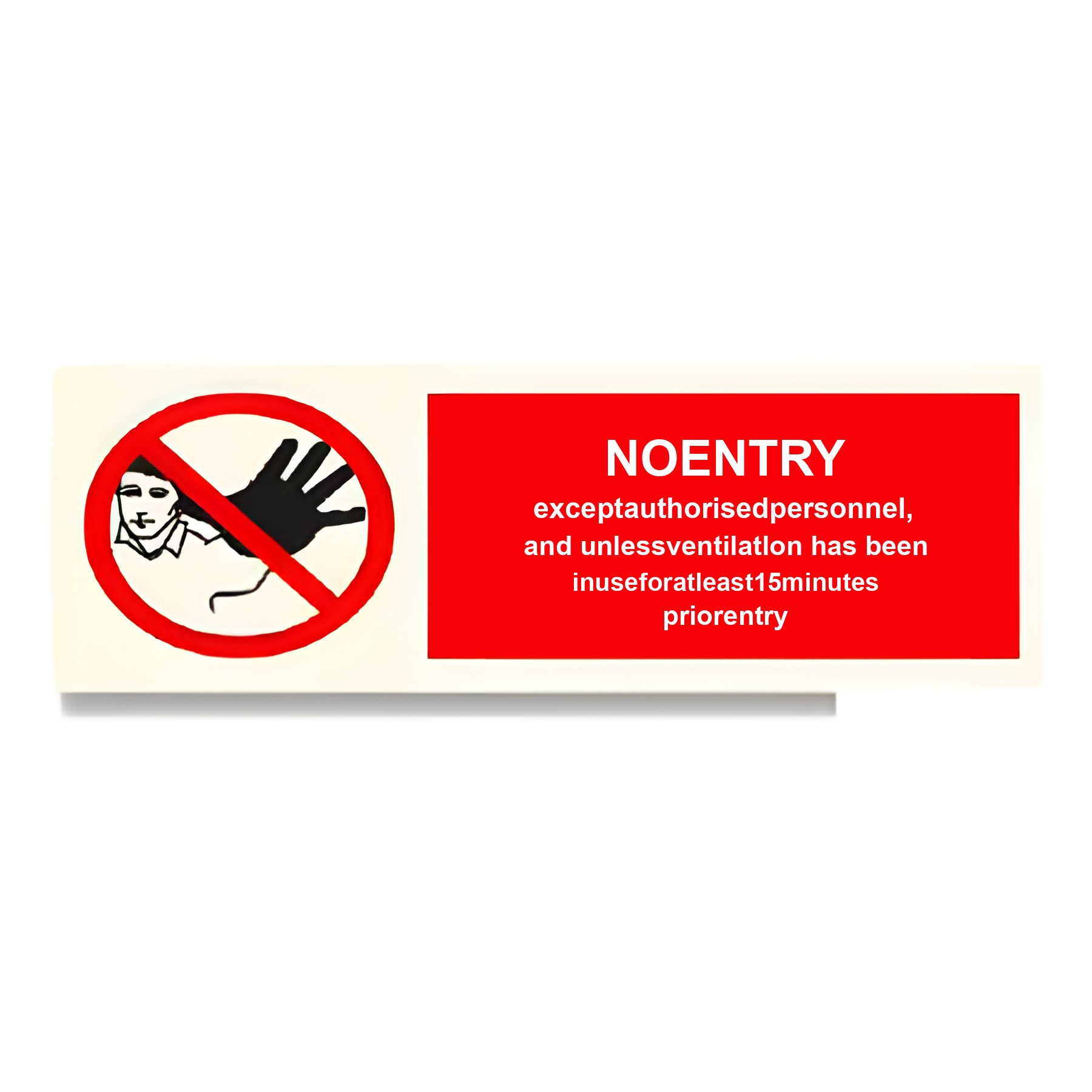 DER10 — No entry except authorised personnel | Deck & Engine Room Sign | Seasonlite