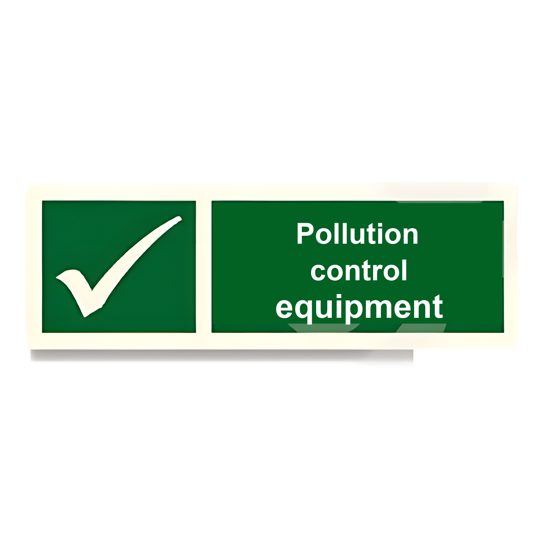 DER16 — Pollution control equipment | Deck & Engine Room Sign | Seasonlite