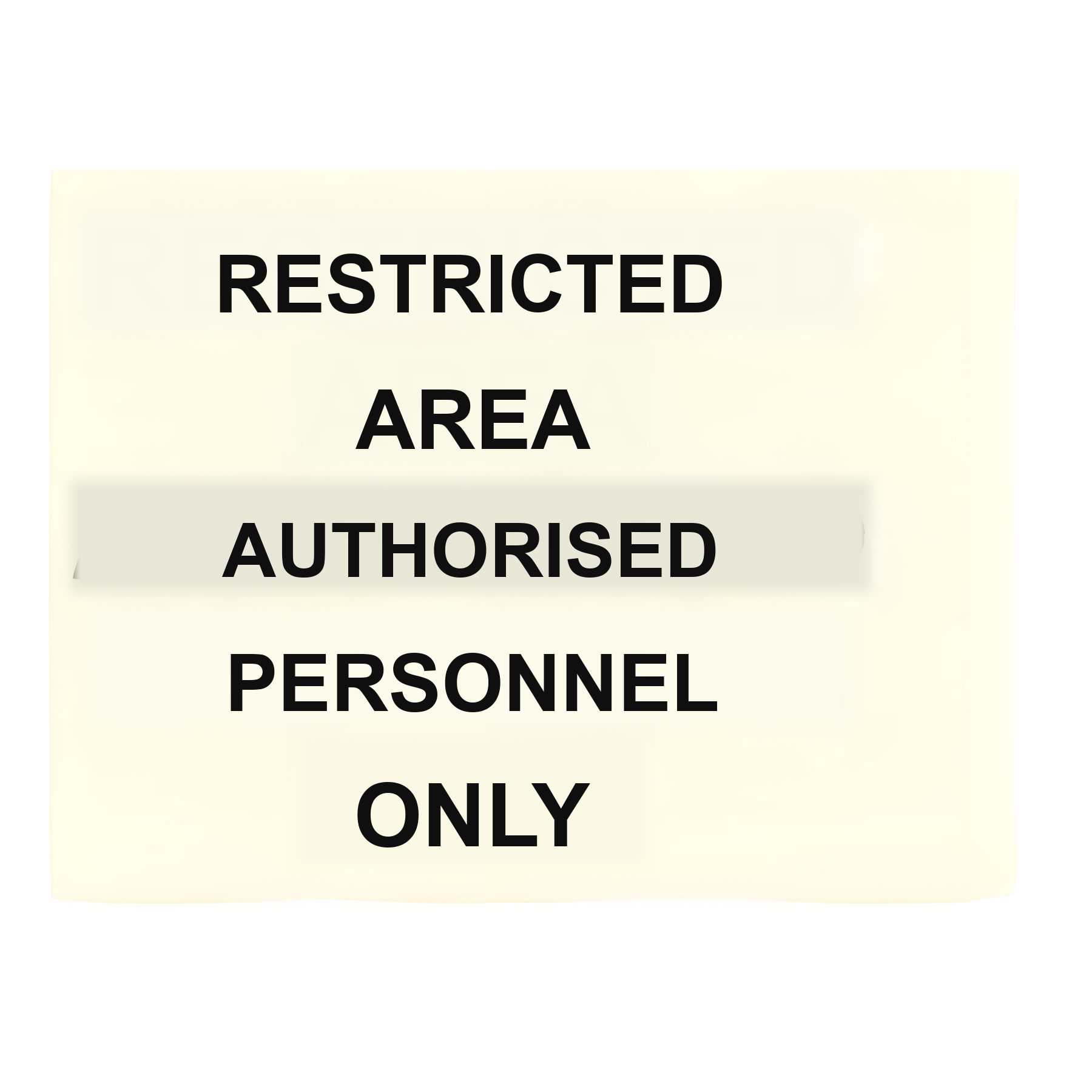 DER29 — Restricted area - authorised personnel only | Deck & Engine Room Sign | Seasonlite