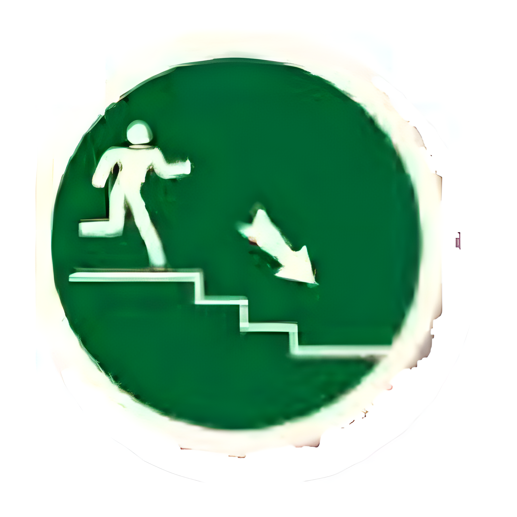 DTS30 — Running man on stairs (down) | DOTS Route Marker | Seasonlite