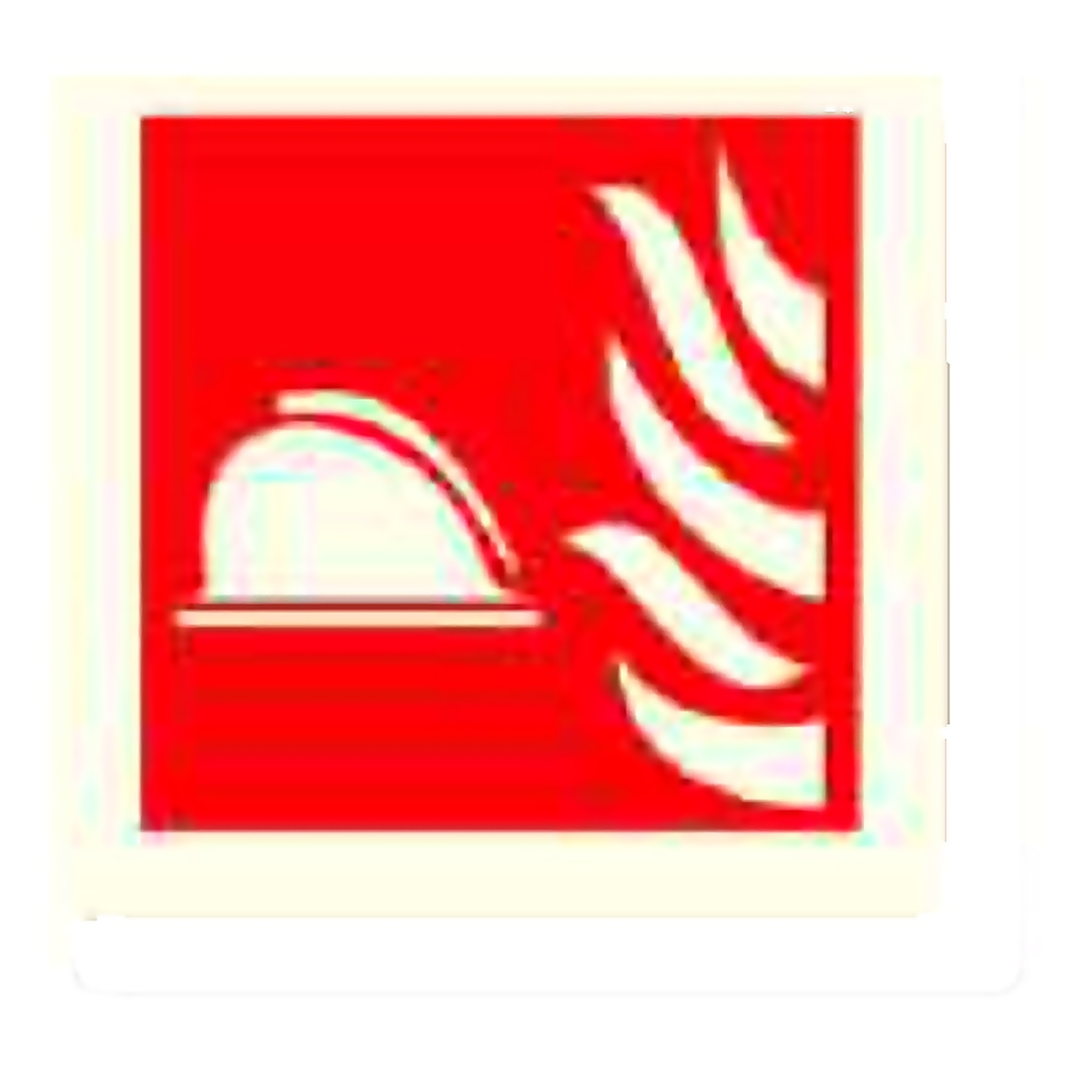 FE04 — Fire point / helmet (icon) | Fire Equipment Sign | Seasonlite