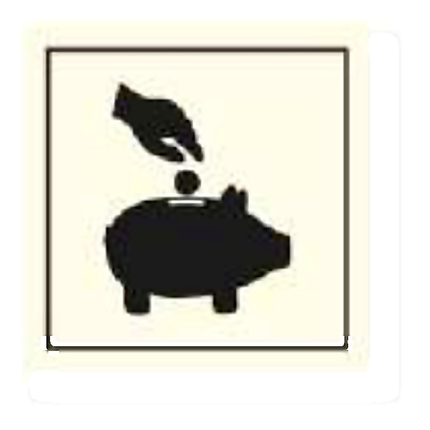 G40 — Piggy bank / donations | General Sign | Seasonlite