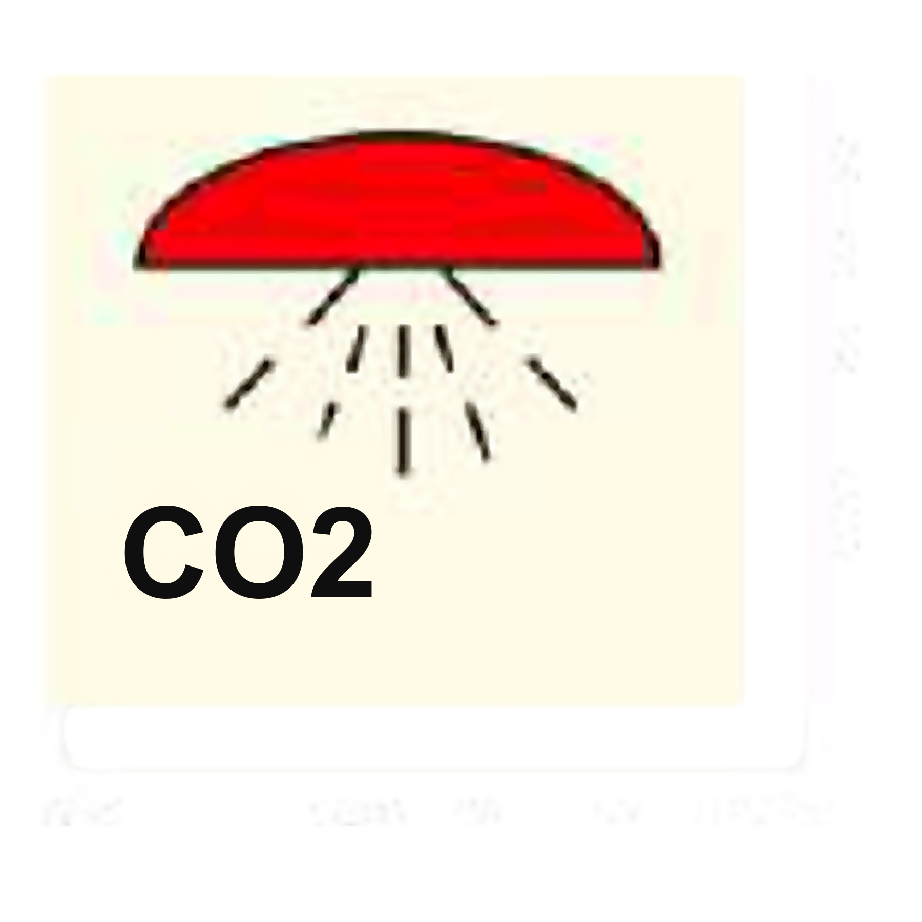 IFC07 — Space protected by CO2 | IMO Fire Control Sign | Seasonlite