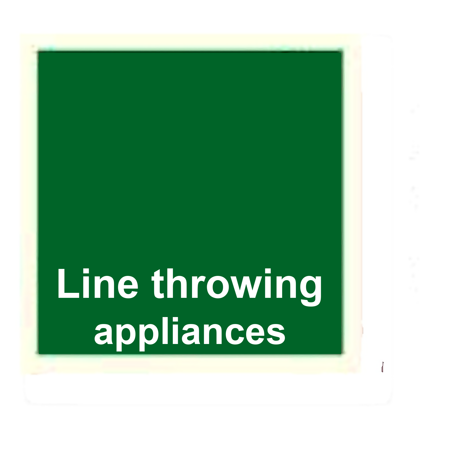 IS06 — Line throwing appliances | IMO Safety Sign | Seasonlite