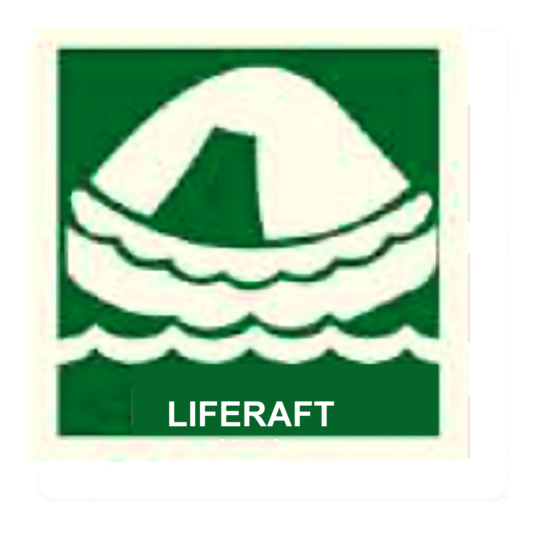 IS09 — Liferaft | IMO Safety Sign | Seasonlite