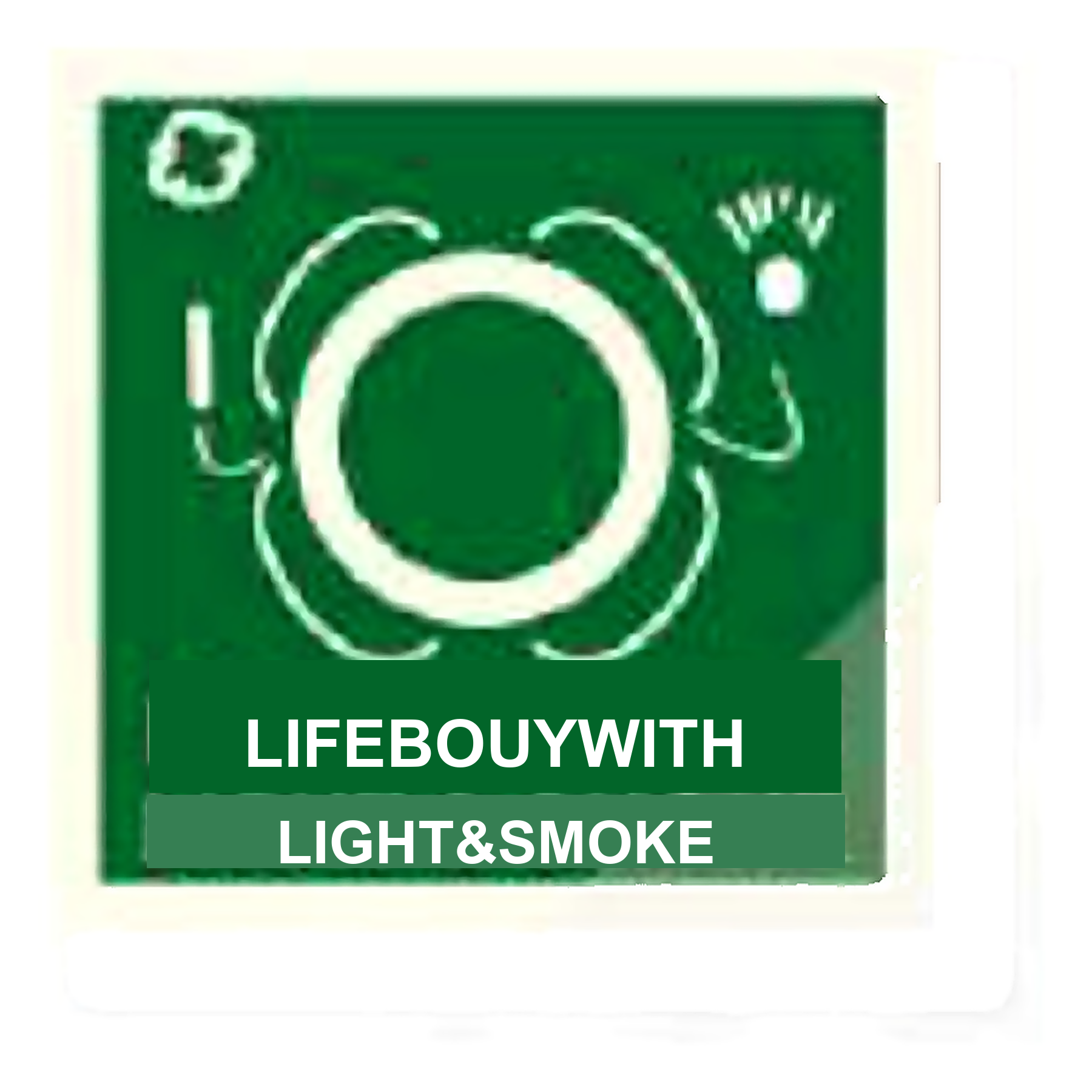IS14 — Lifebuoy with light & smoke | IMO Safety Sign | Seasonlite