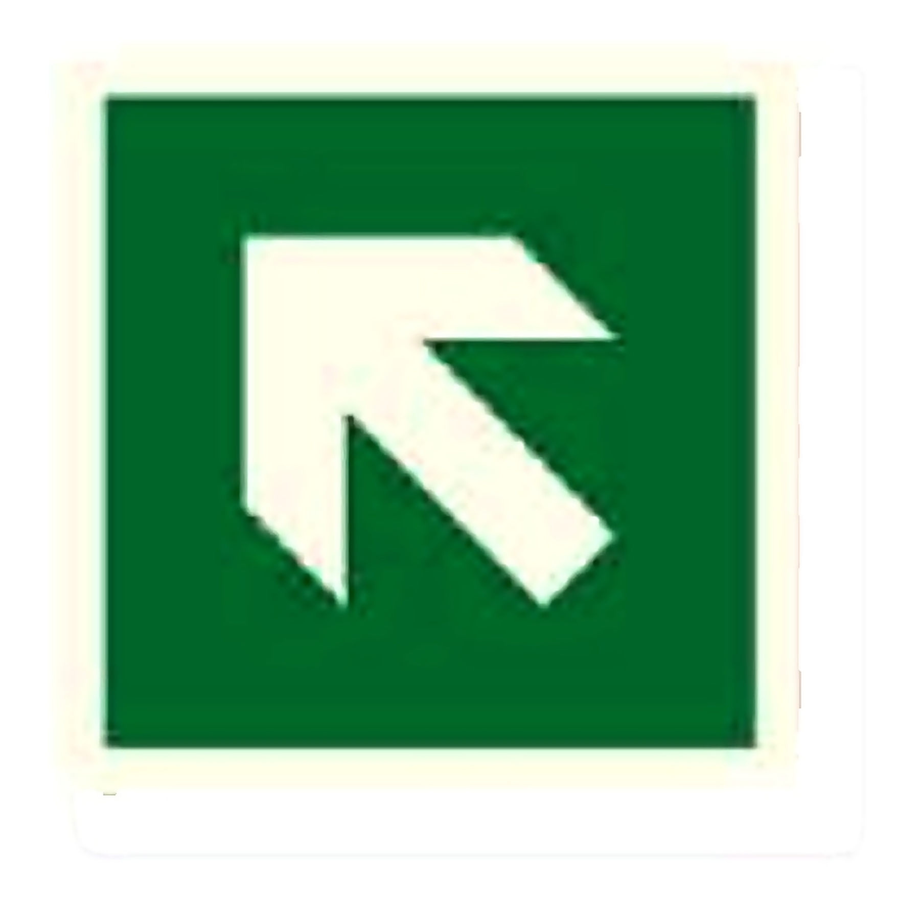 IS25 — Direction arrow up-left | IMO Safety Sign | Seasonlite