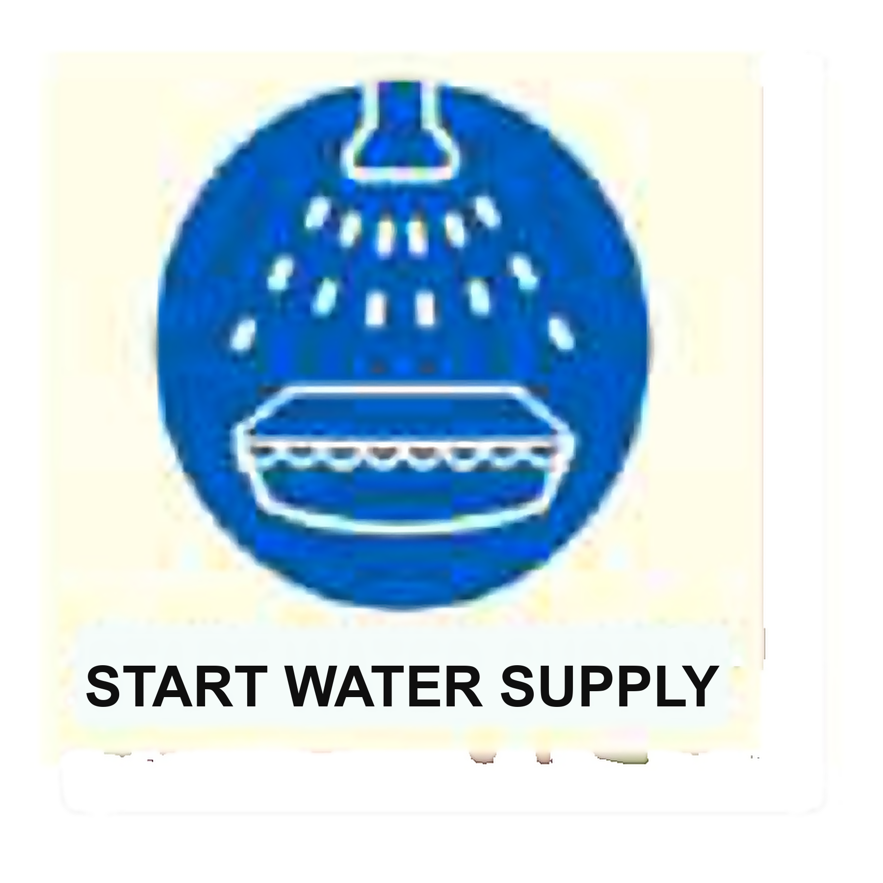 IS44 — Start water supply | IMO Safety Sign | Seasonlite