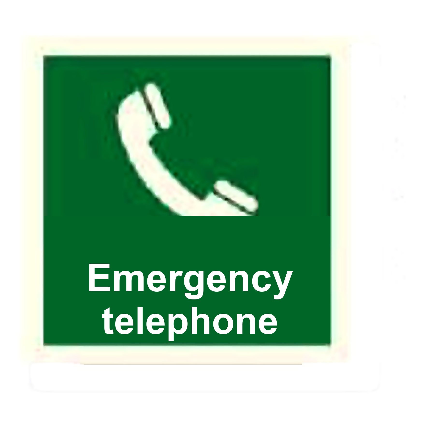 IS52 — Emergency telephone | IMO Safety Sign | Seasonlite
