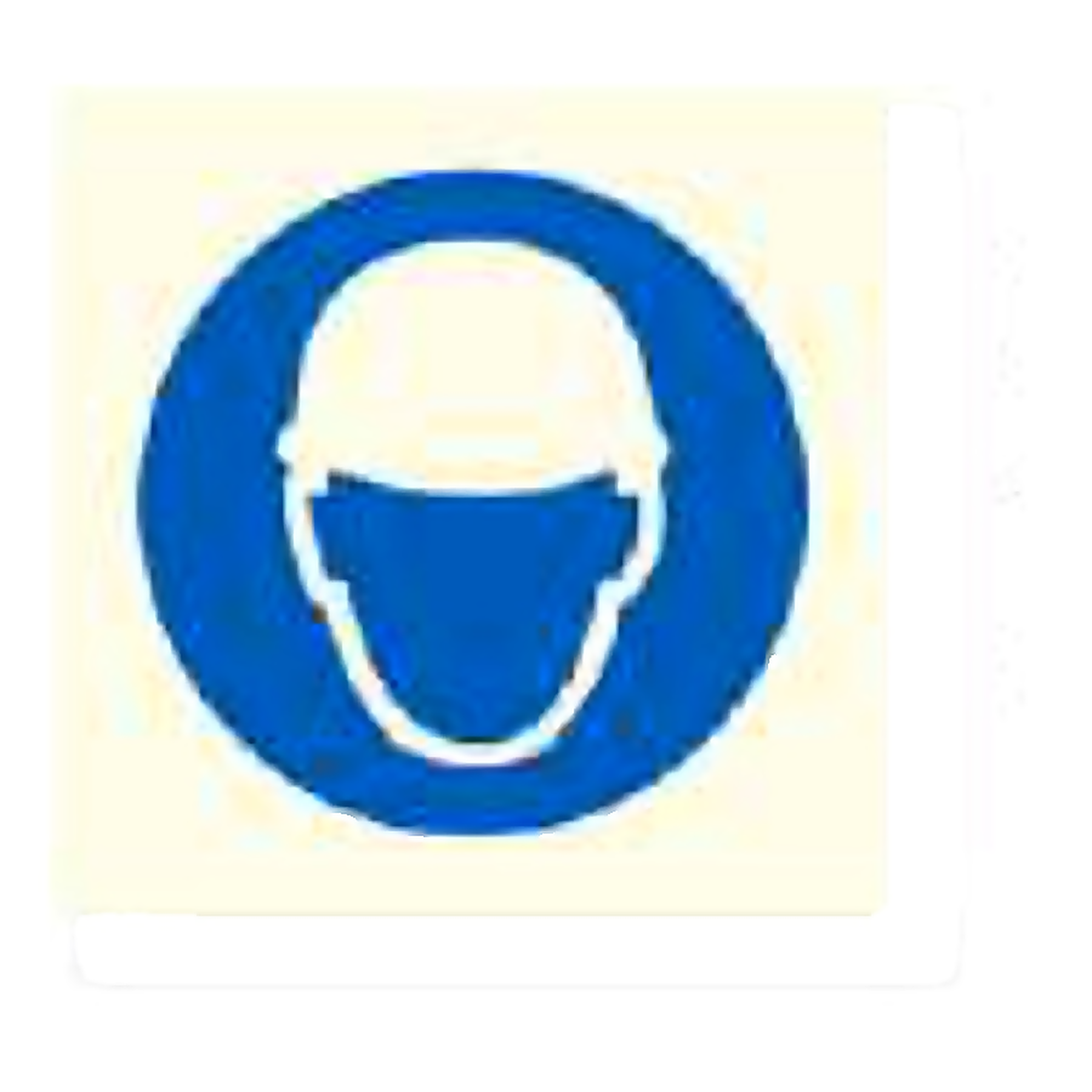 M02 — Wear head protection | Mandatory Sign | Seasonlite