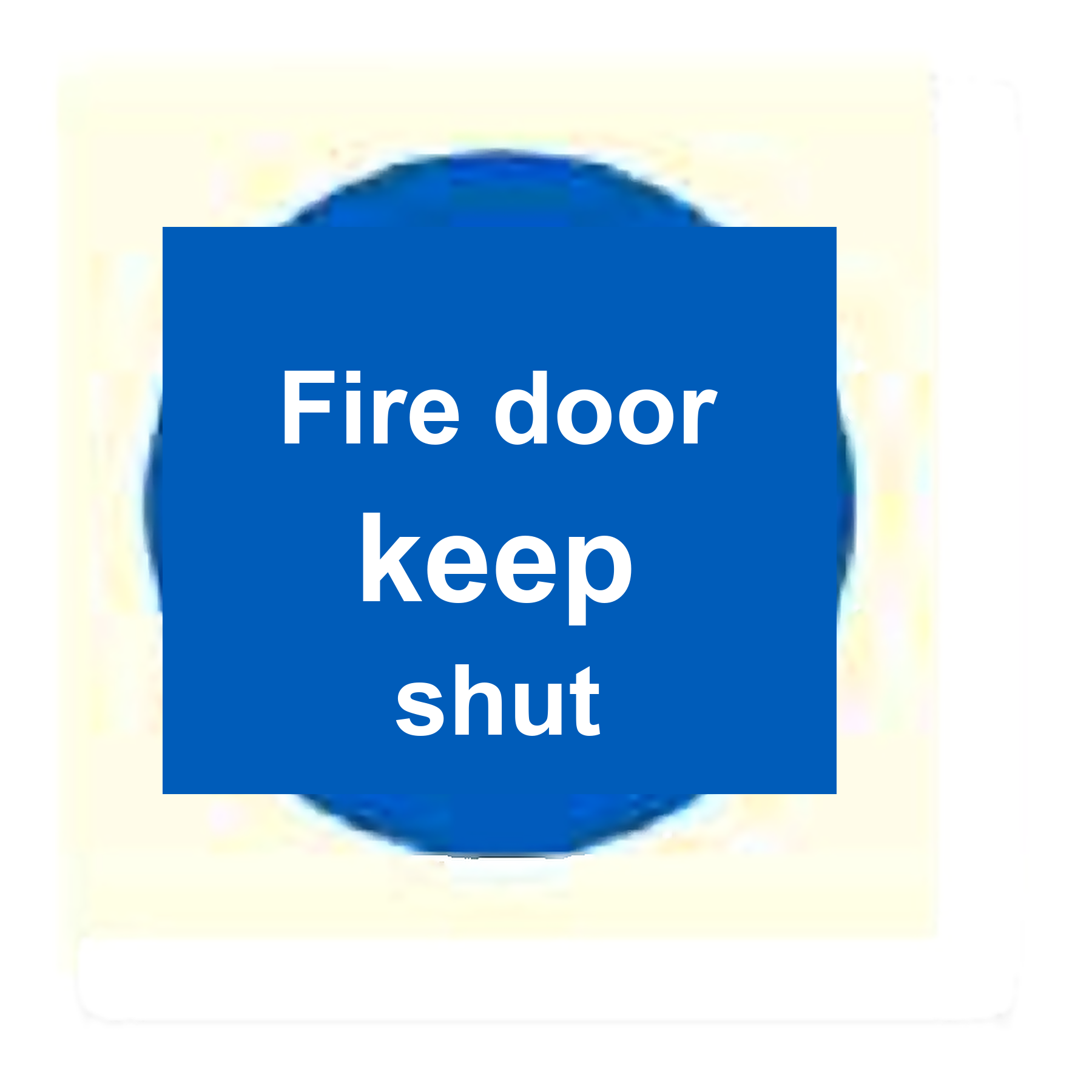 M22 — Fire door keep shut | Mandatory Sign | Seasonlite