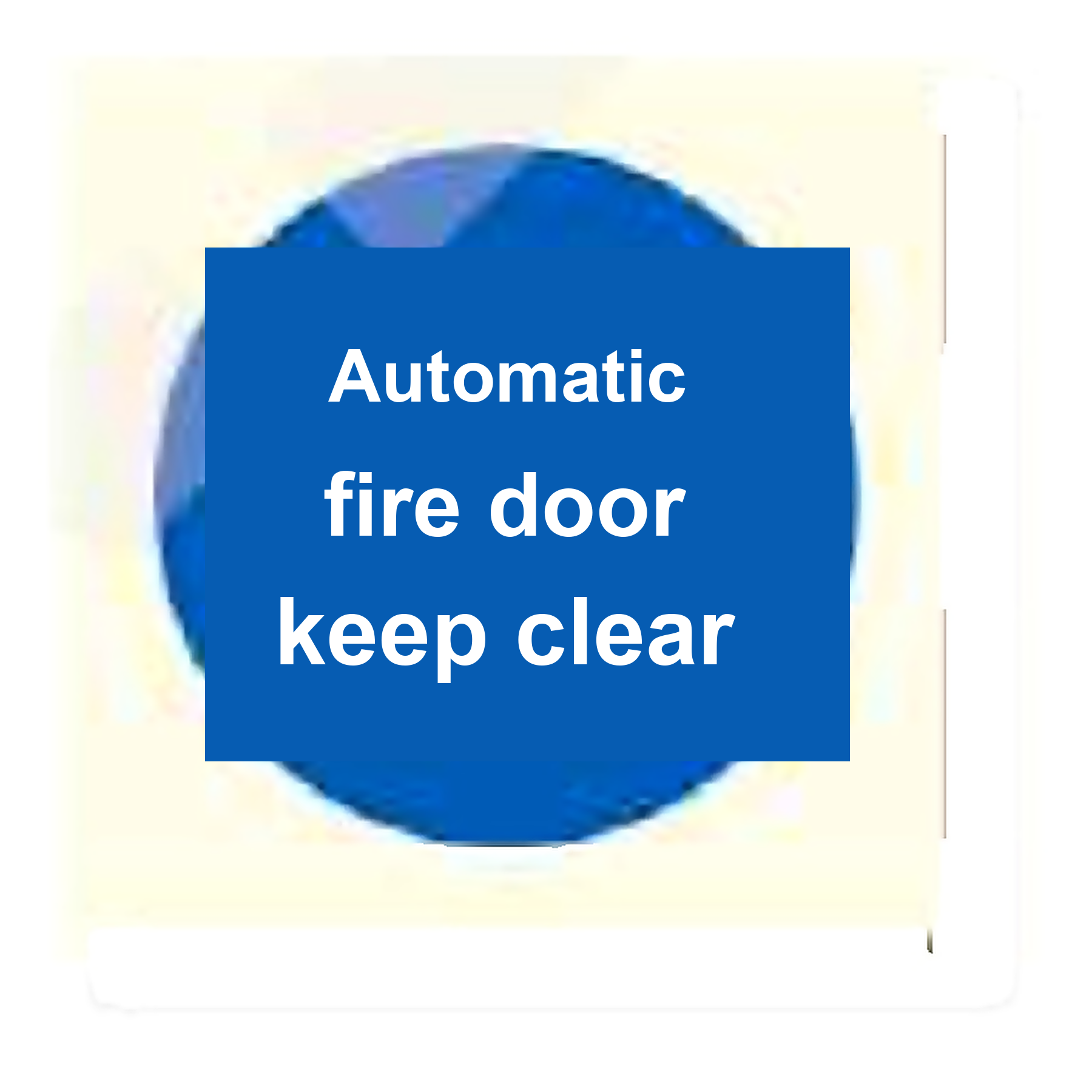 M24 — Automatic fire door keep clear | Mandatory Sign | Seasonlite