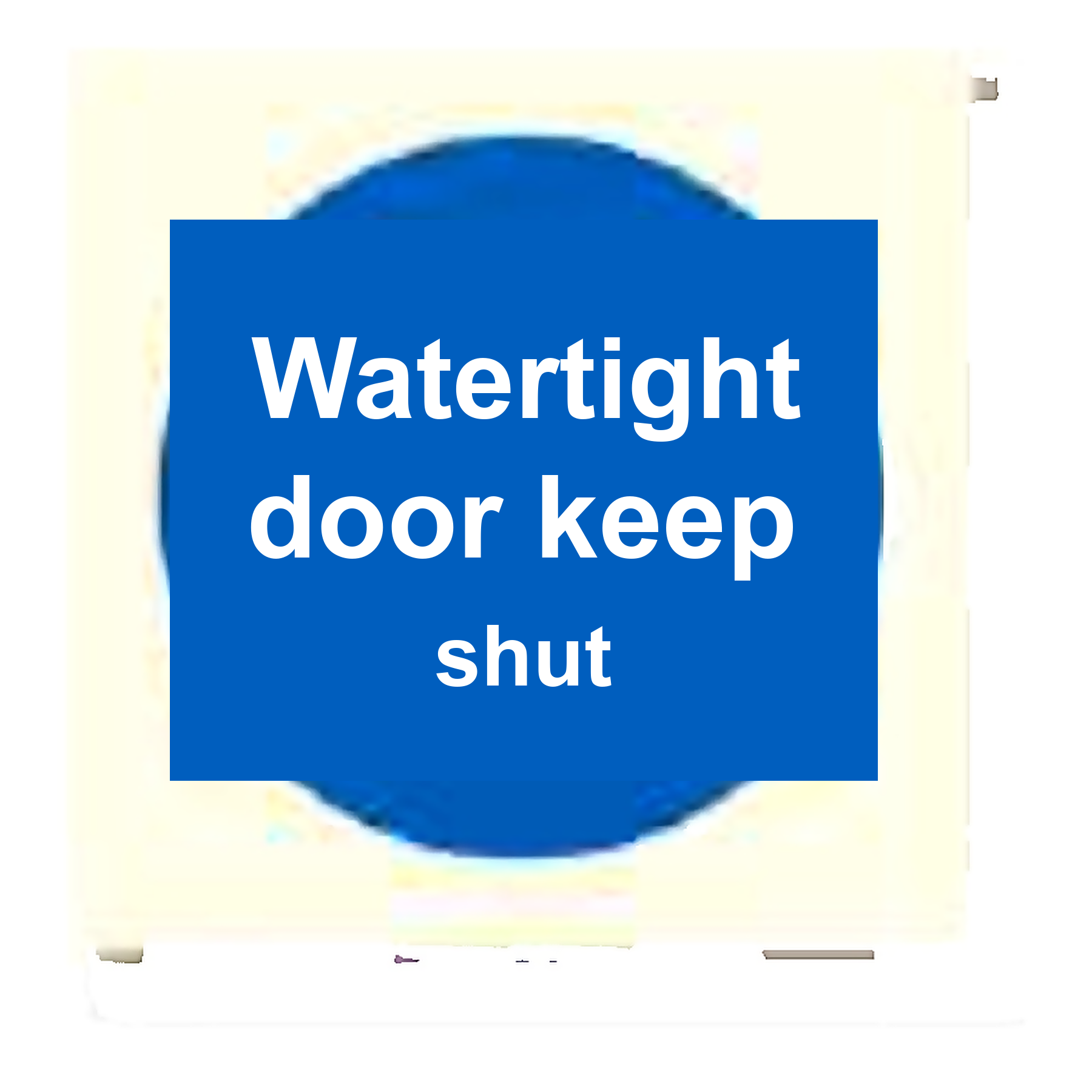 M35 — Watertight door keep shut | Mandatory Sign | Seasonlite