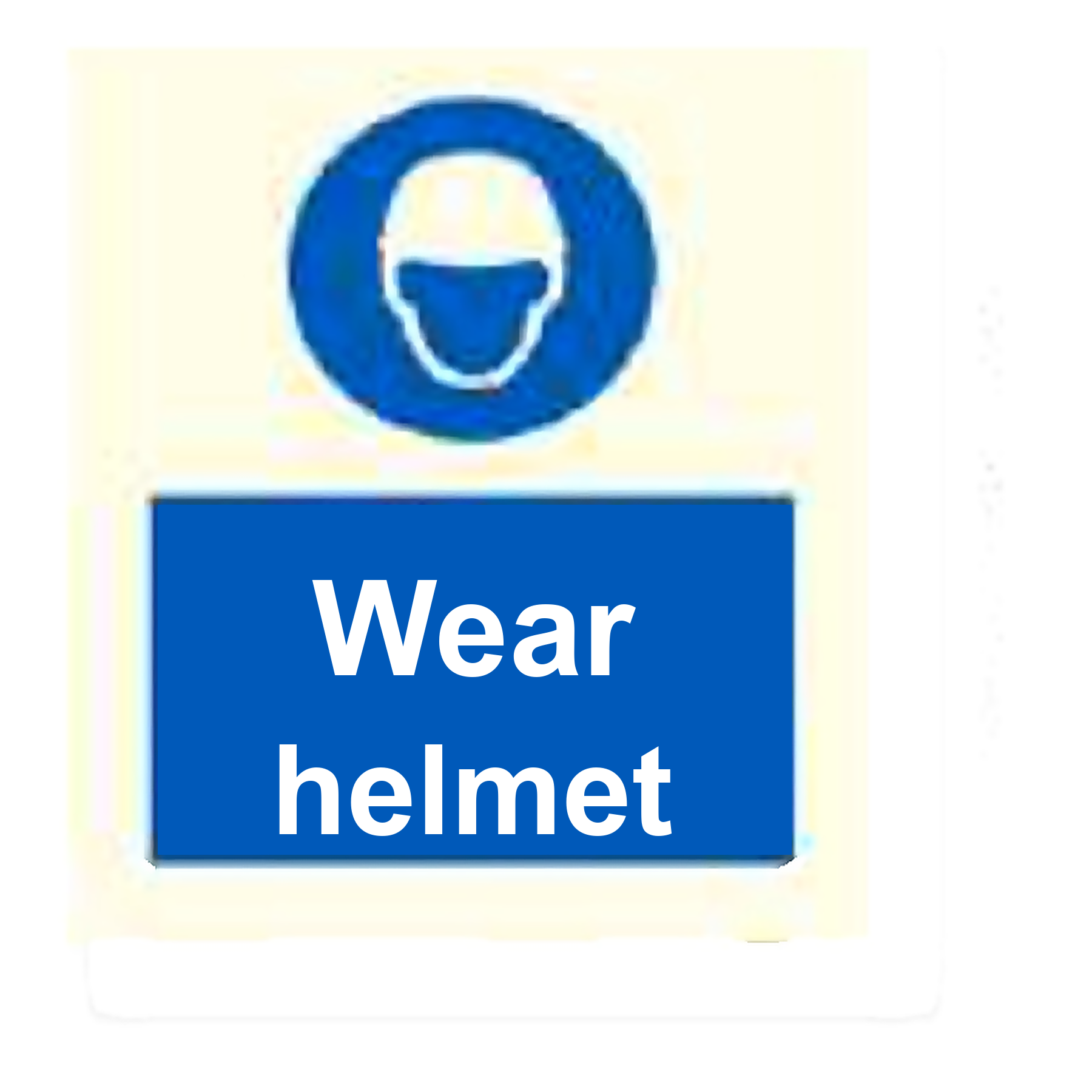 M36 — Wear helmet | Mandatory Sign | Seasonlite