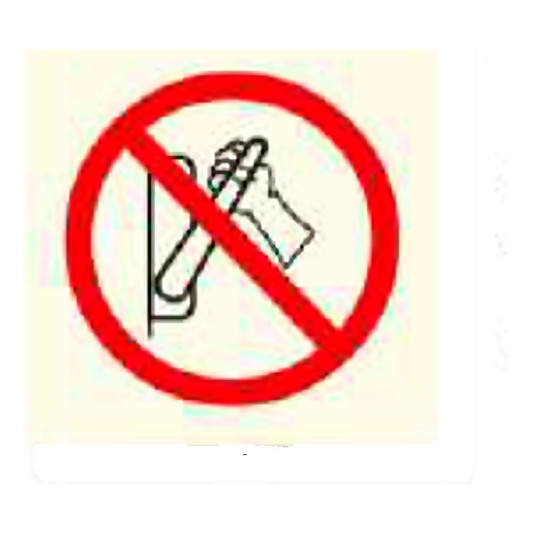 P06 — Do not write / mark | Prohibition Sign | Seasonlite