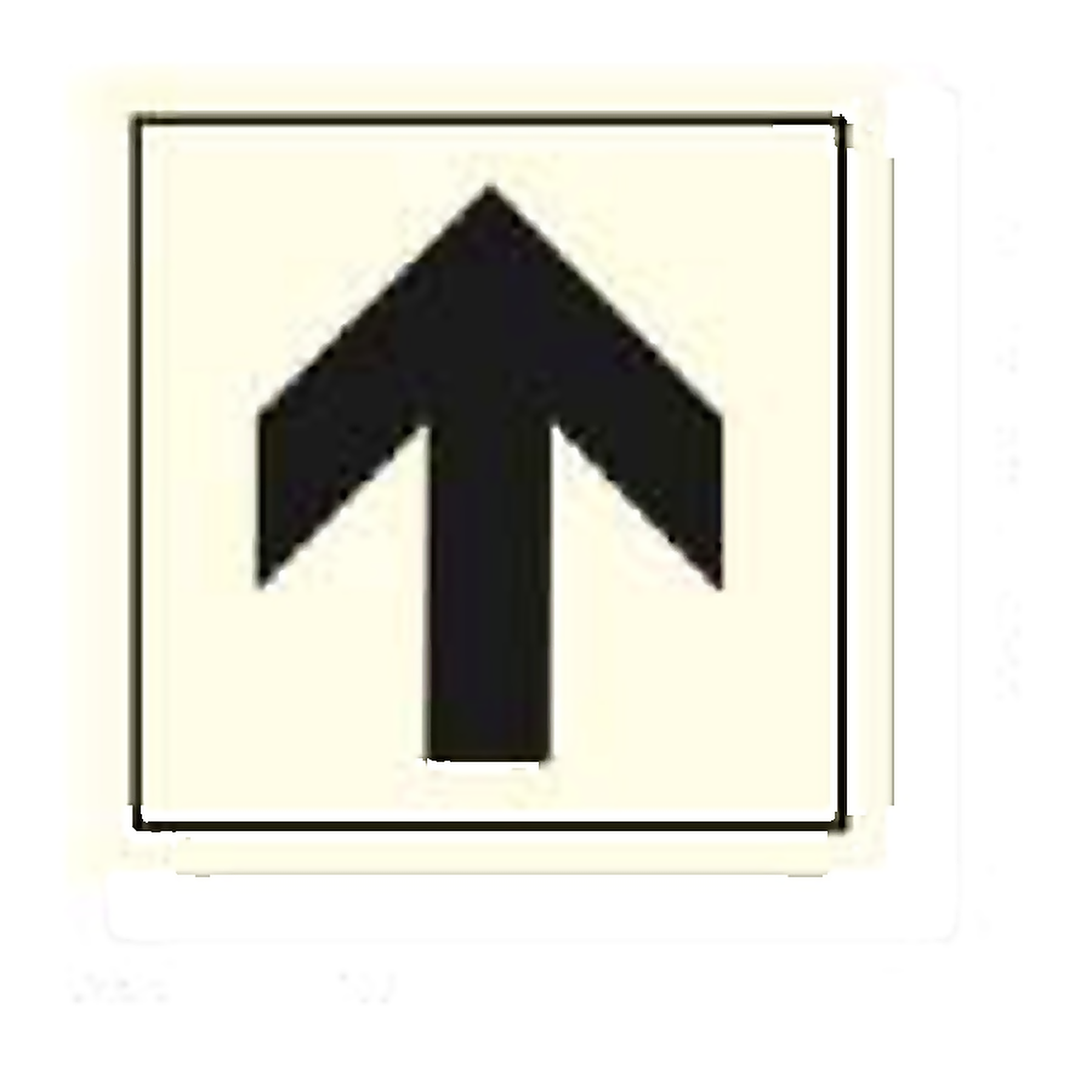 PVT41 — Direction arrow up | Passenger Vessel & Terminal Sign | Seasonlite