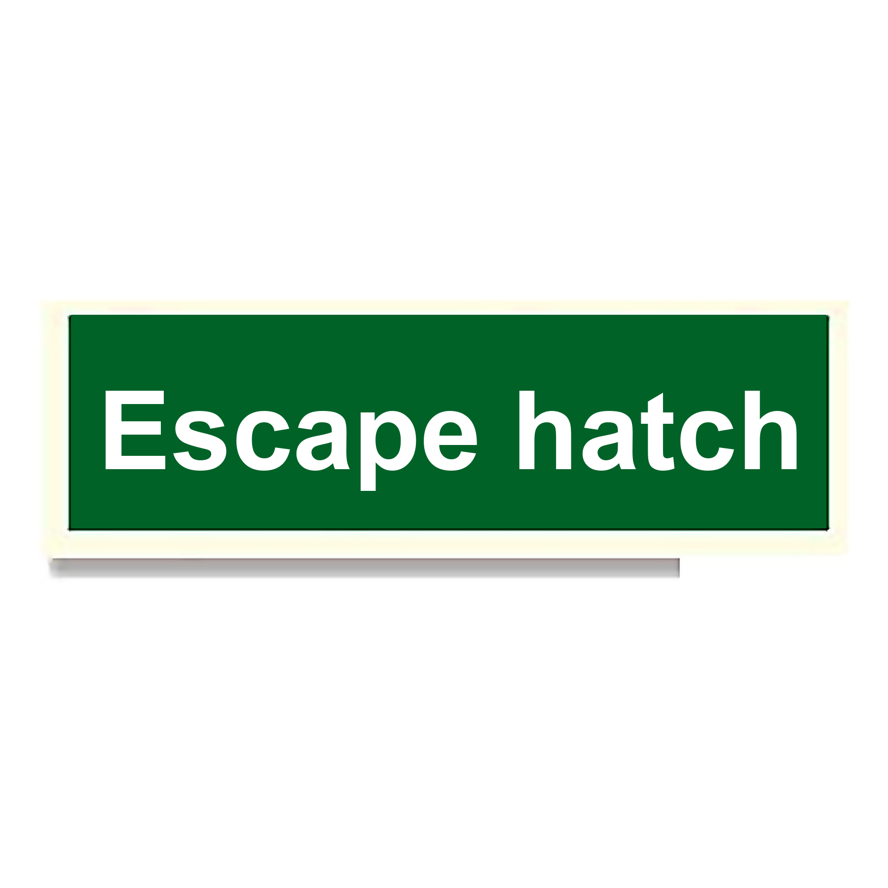 S26 — Escape hatch | Safety Sign | Seasonlite