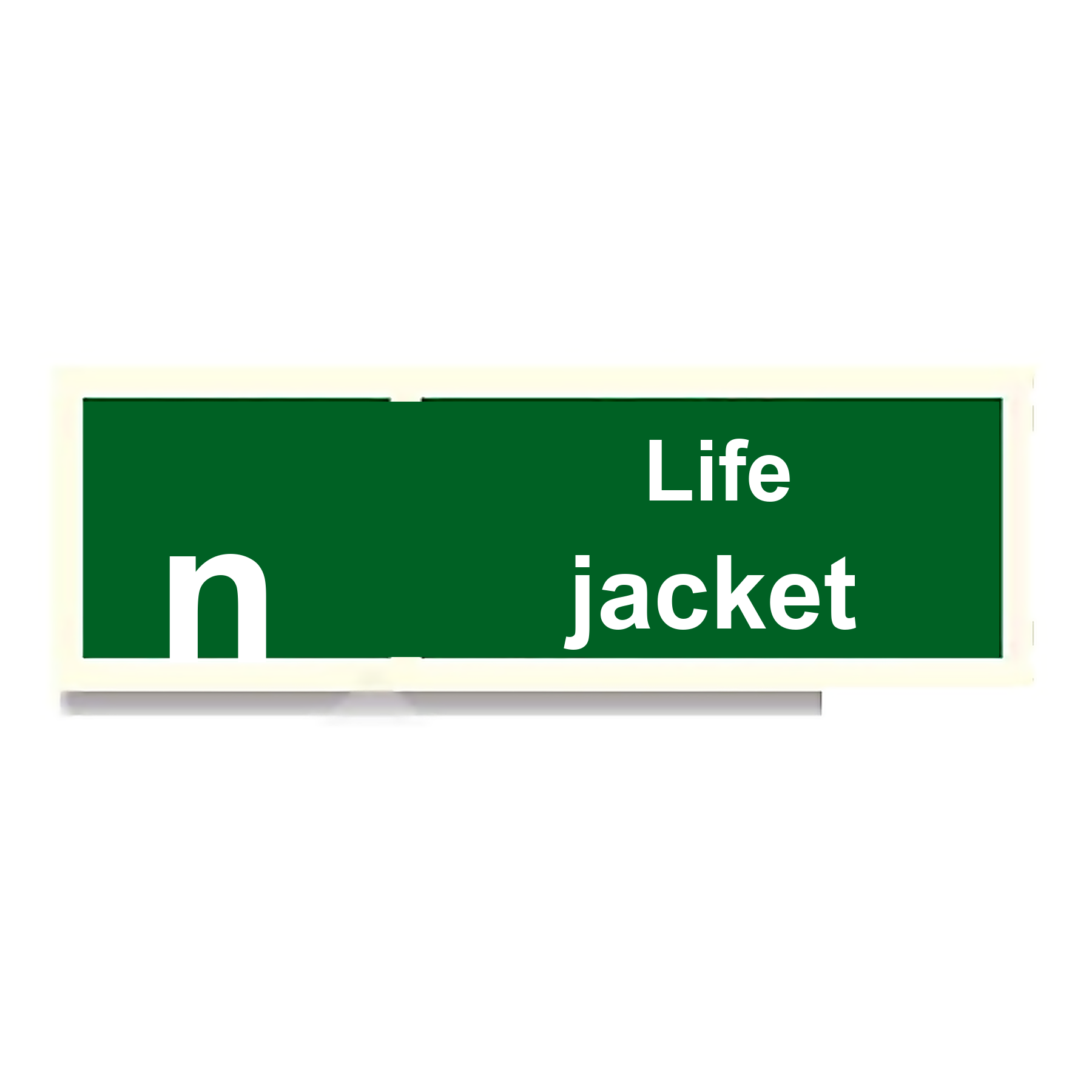S37 — Life jacket | Safety Sign | Seasonlite