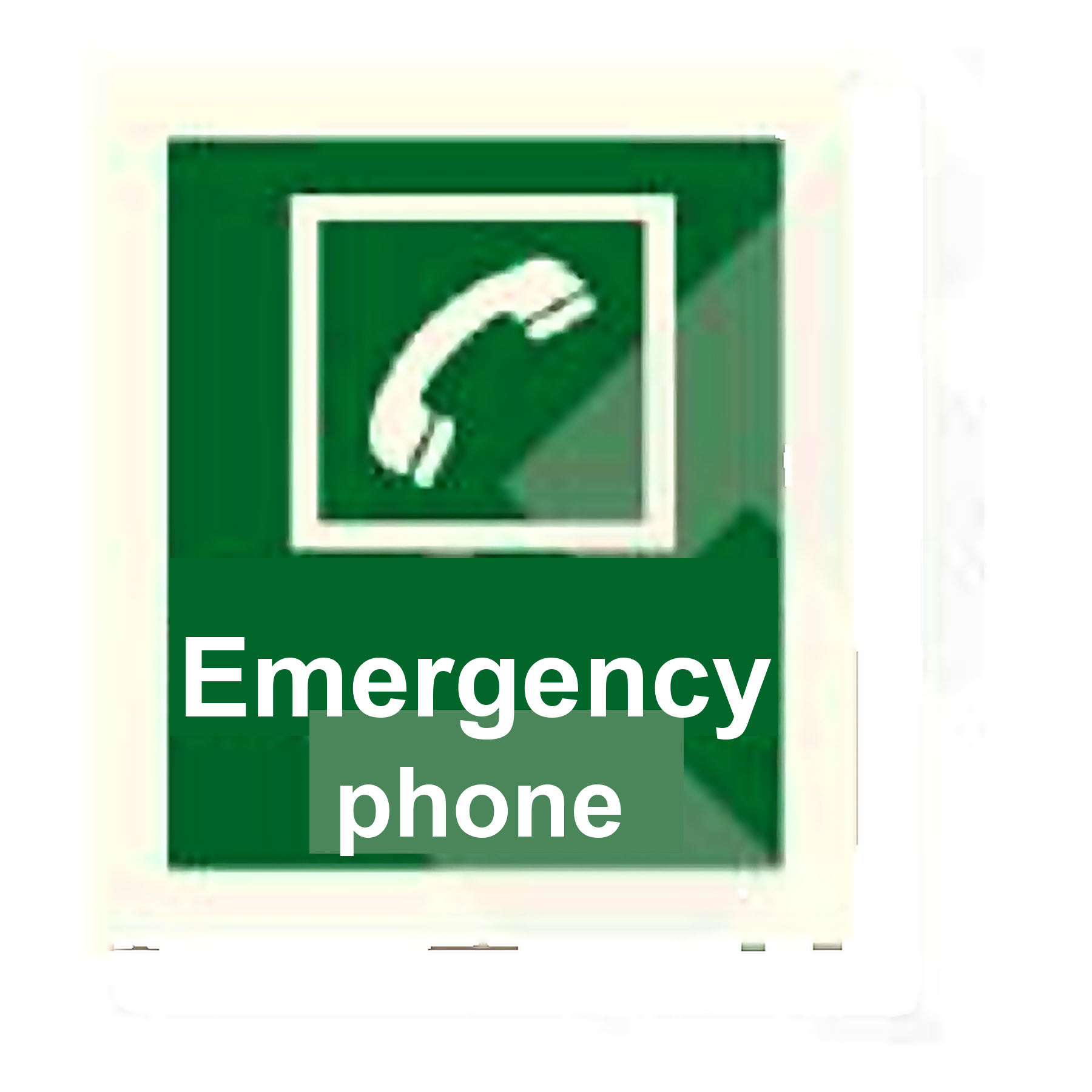 S41 — Emergency phone | Safety Sign | Seasonlite