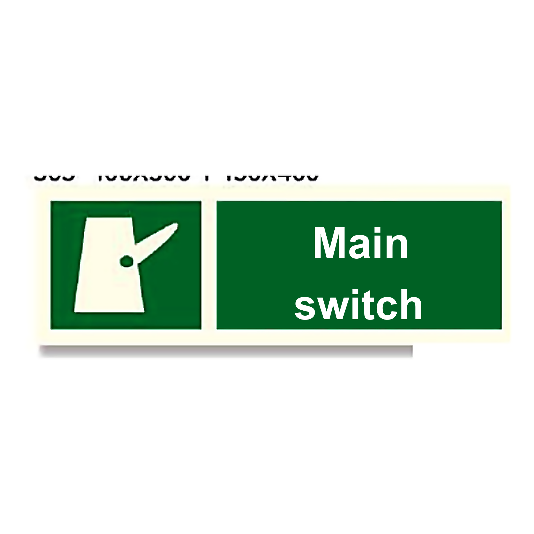 S66 — Main switch | Safety Sign | Seasonlite