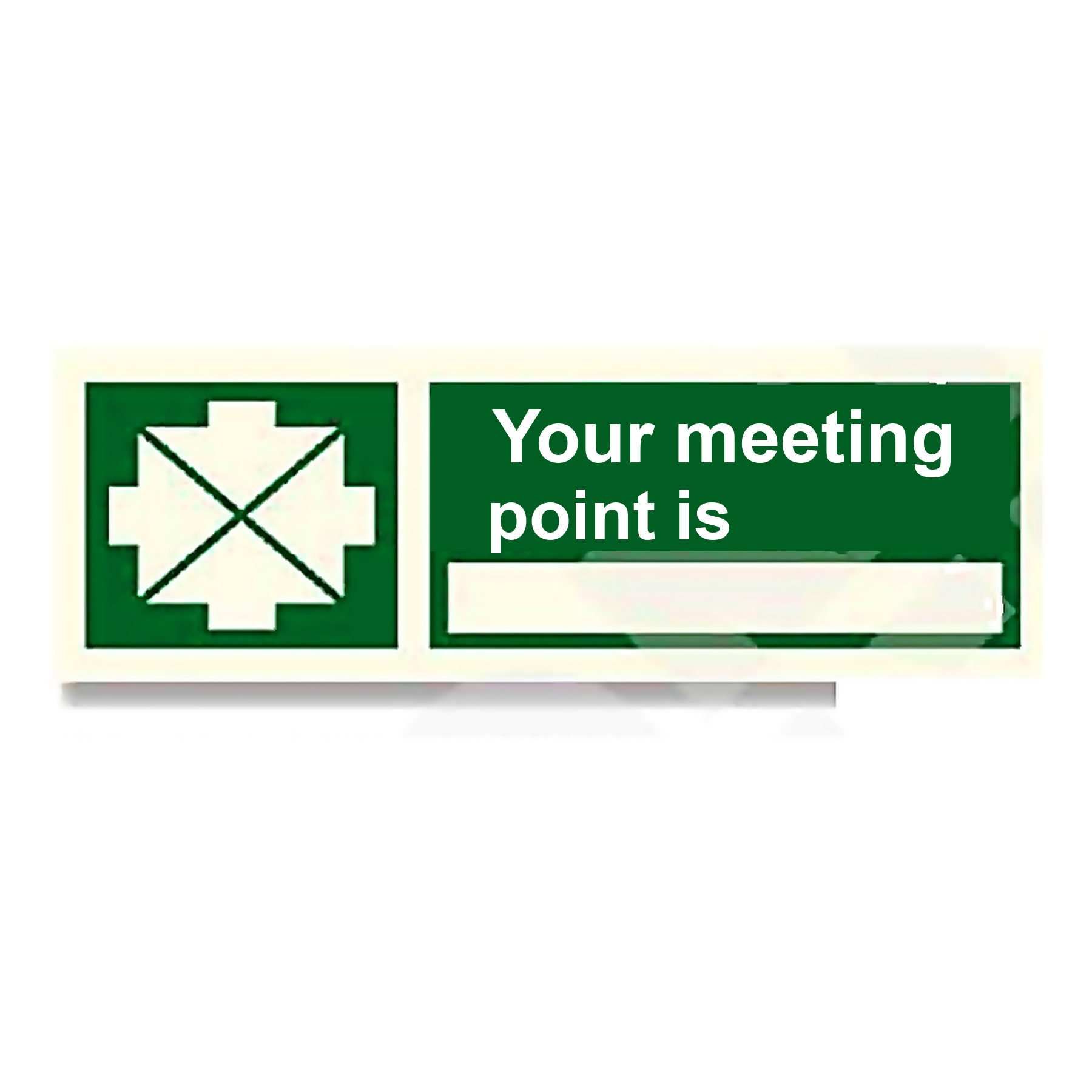 S78 — Your meeting point is | Safety Sign | Seasonlite