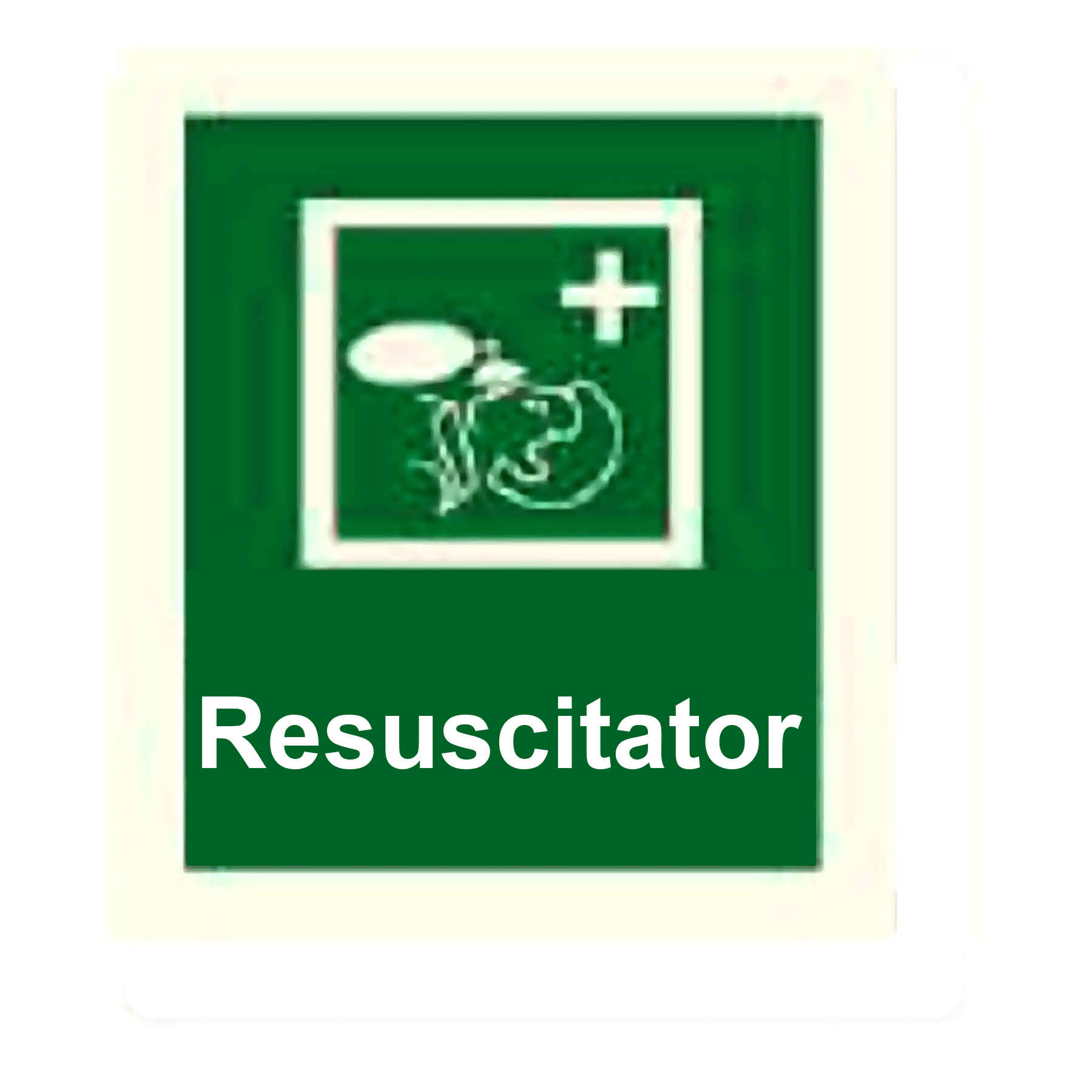 S85 — Resuscitator | Safety Sign | Seasonlite