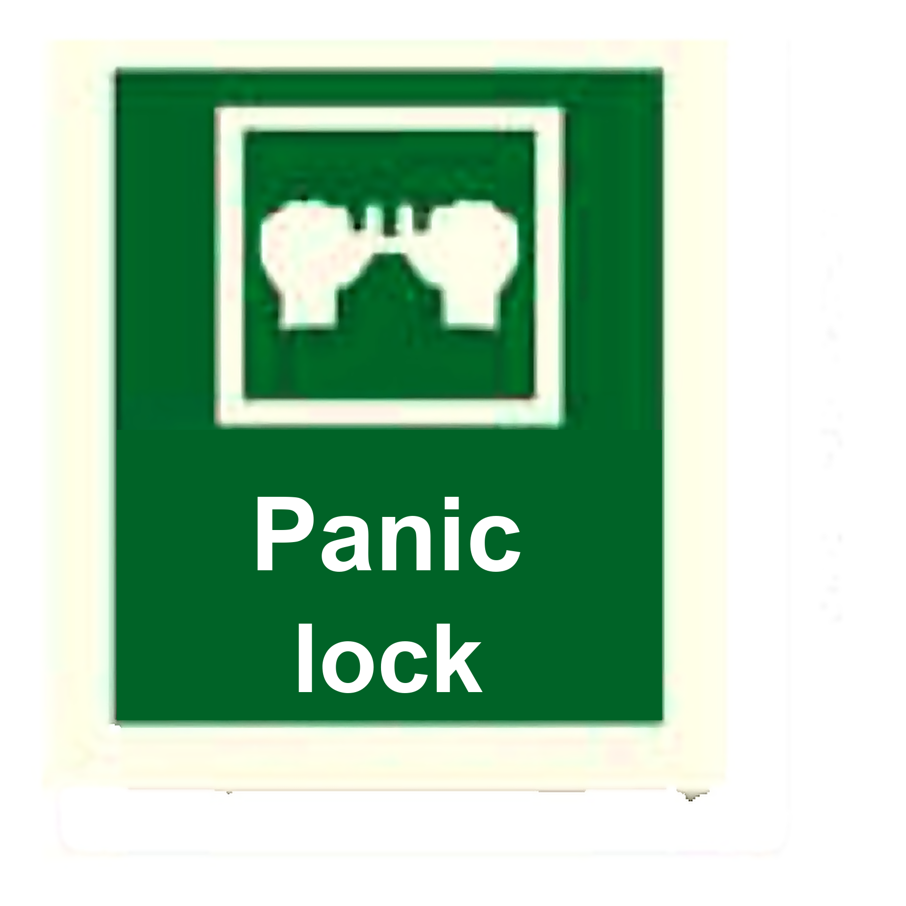 S87 — Panic lock | Safety Sign | Seasonlite