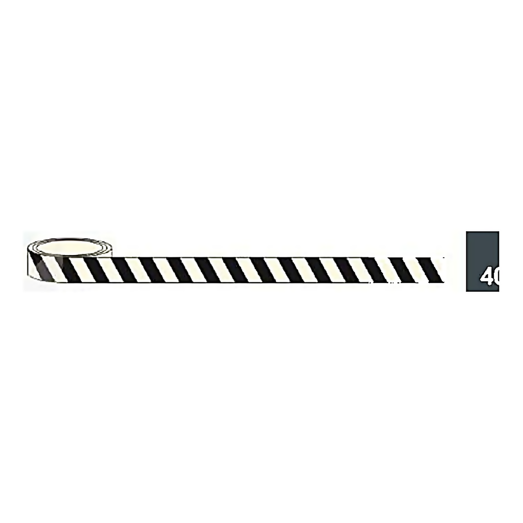 T09 — Black Diagonal Tape - Danger Zone / Obstacle Marking (40mm) | Tape | Seasonlite