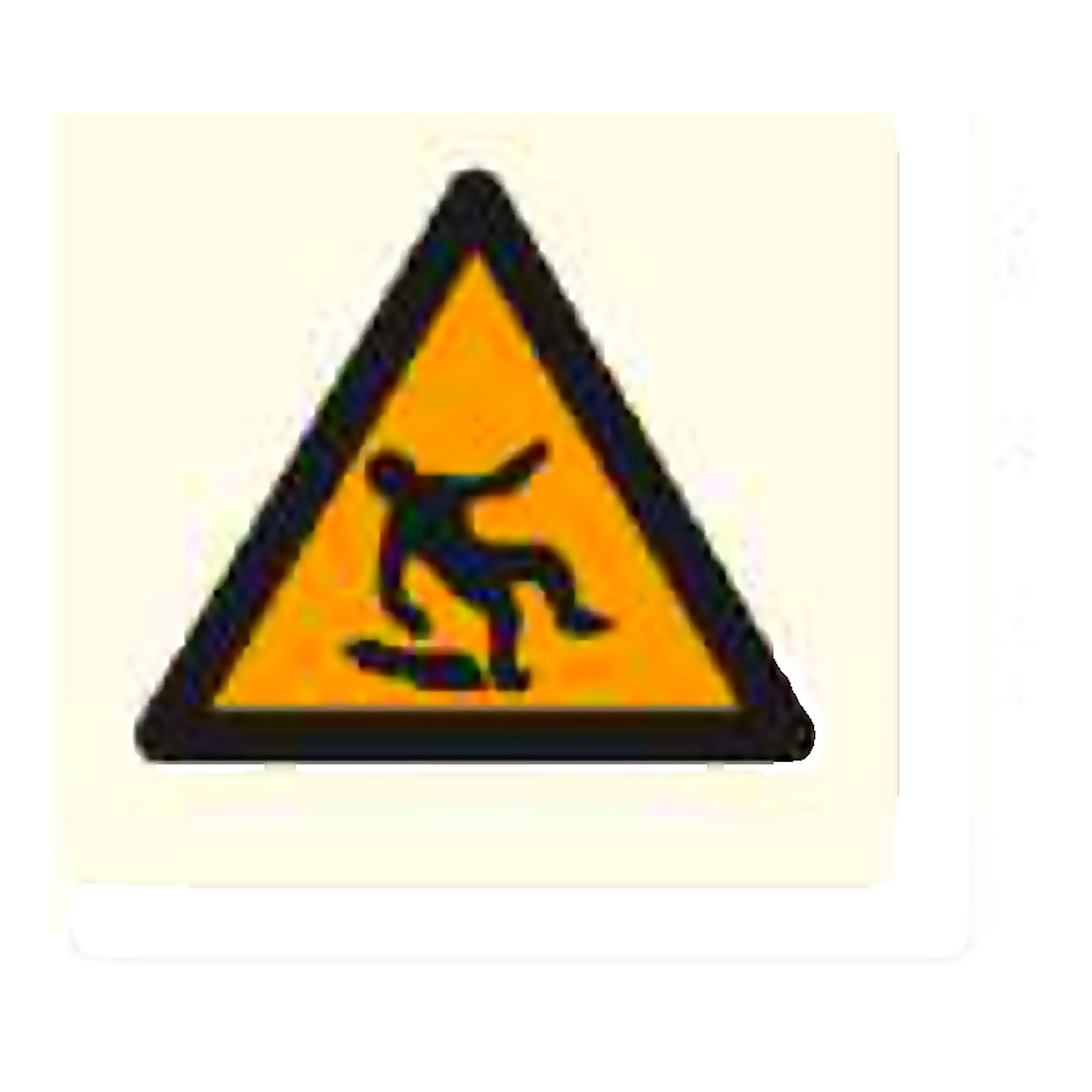 W04 — Slippery surface | Warning Sign | Seasonlite