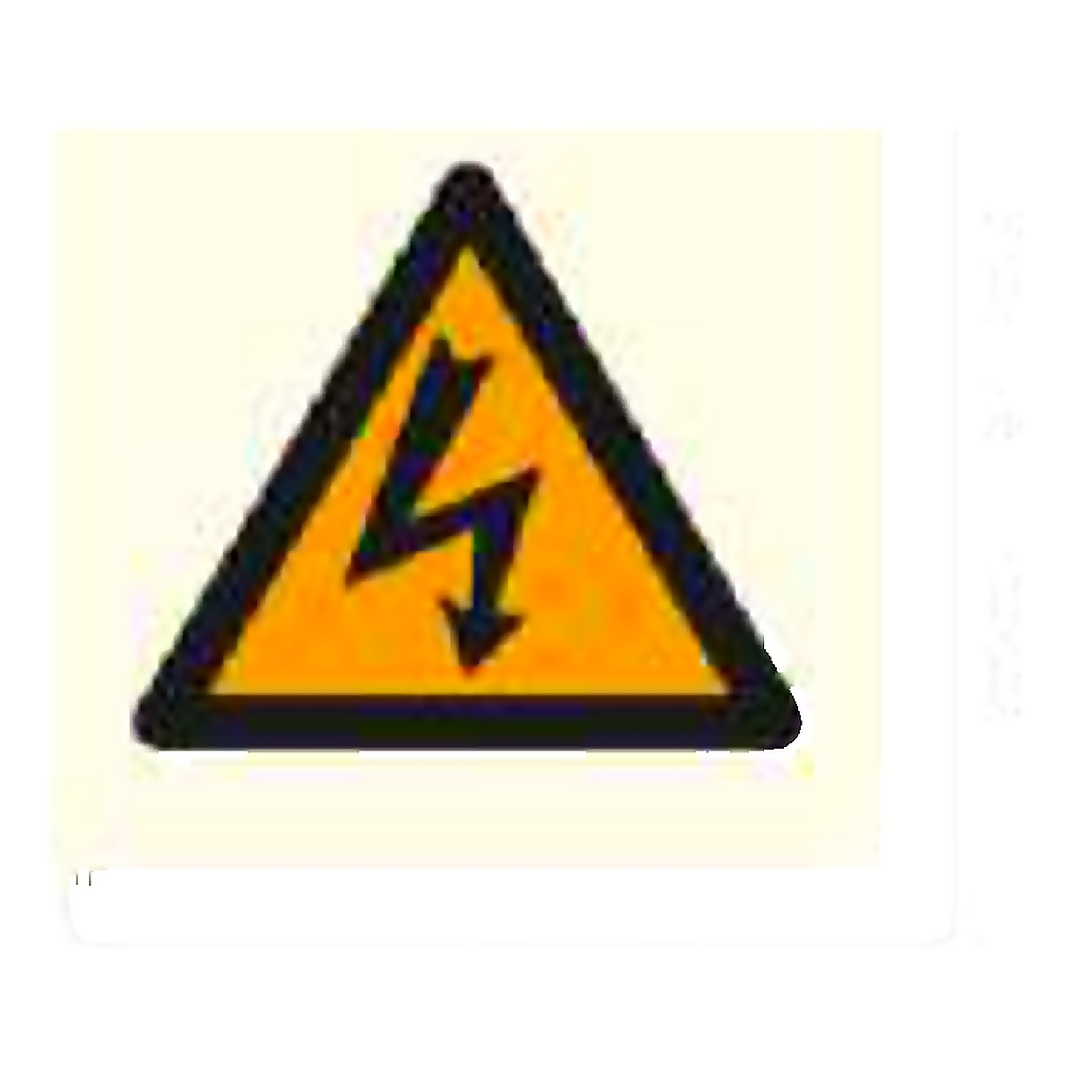 W08 — Electric shock risk | Warning Sign | Seasonlite