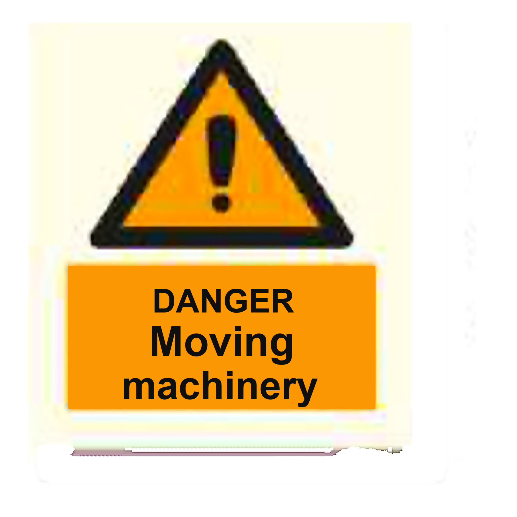 W21 — Danger - moving machinery | Warning Sign | Seasonlite