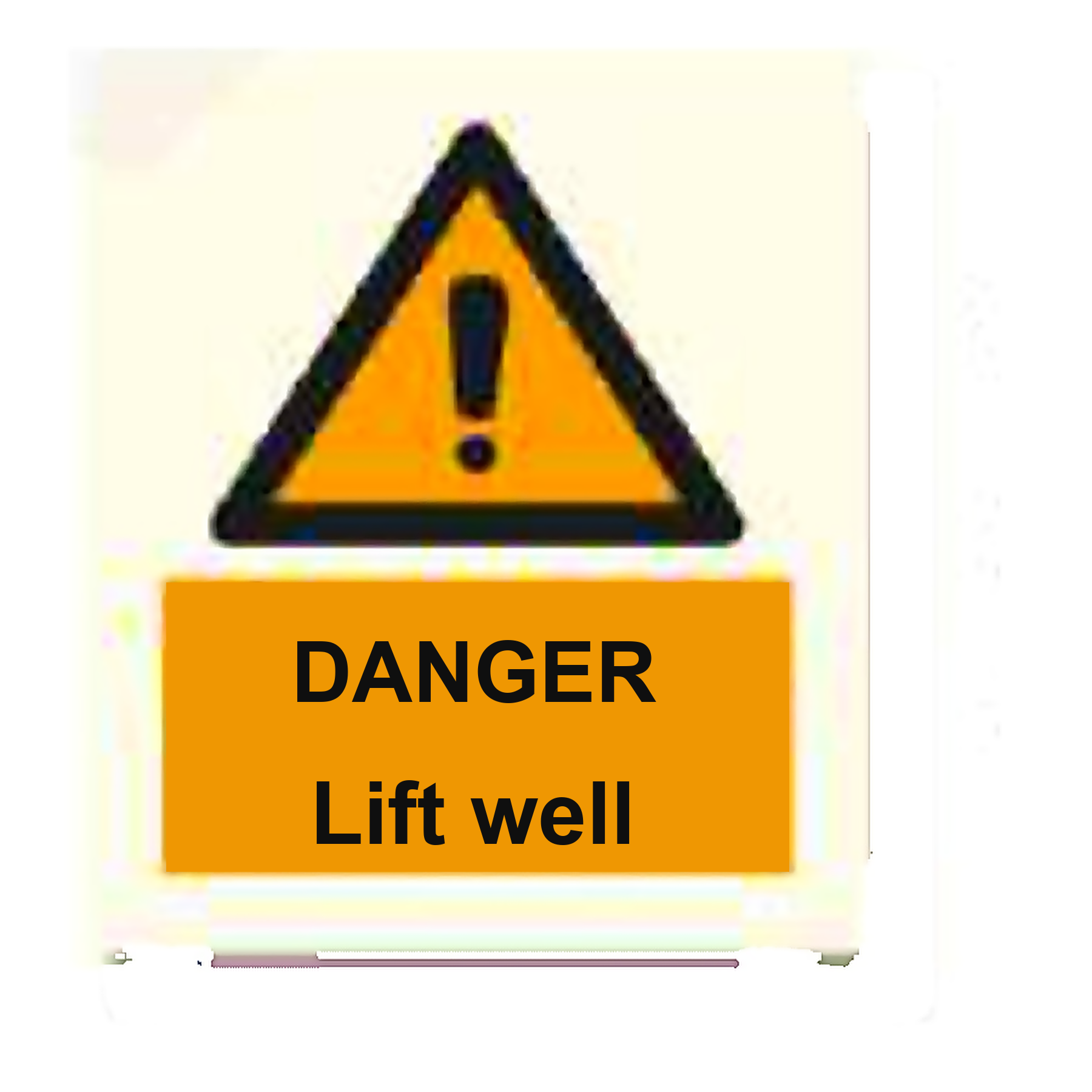 W24 — Danger - lift well | Warning Sign | Seasonlite