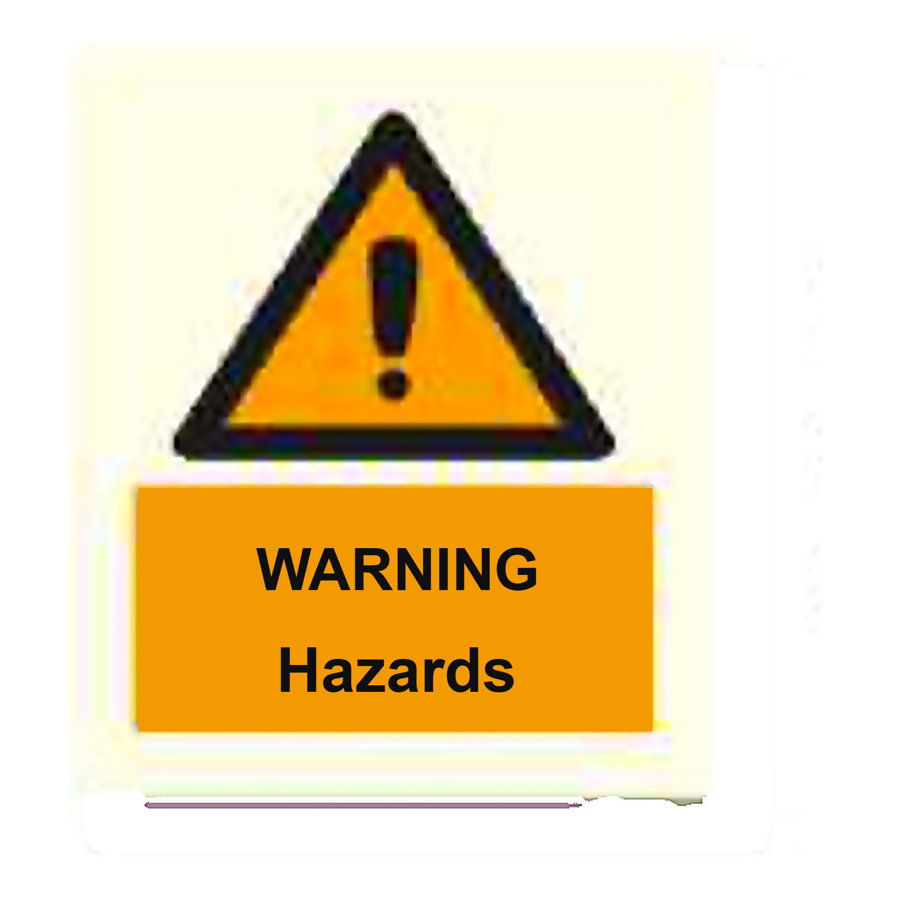 W36 — Warning - hazards | Warning Sign | Seasonlite