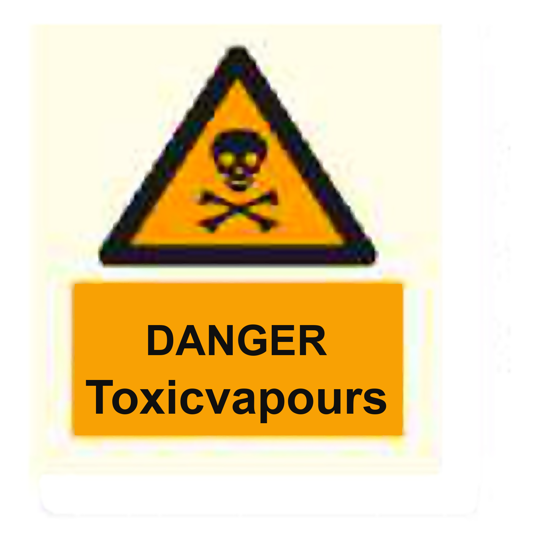 W57 — Danger - toxic vapours | Warning Sign | Seasonlite