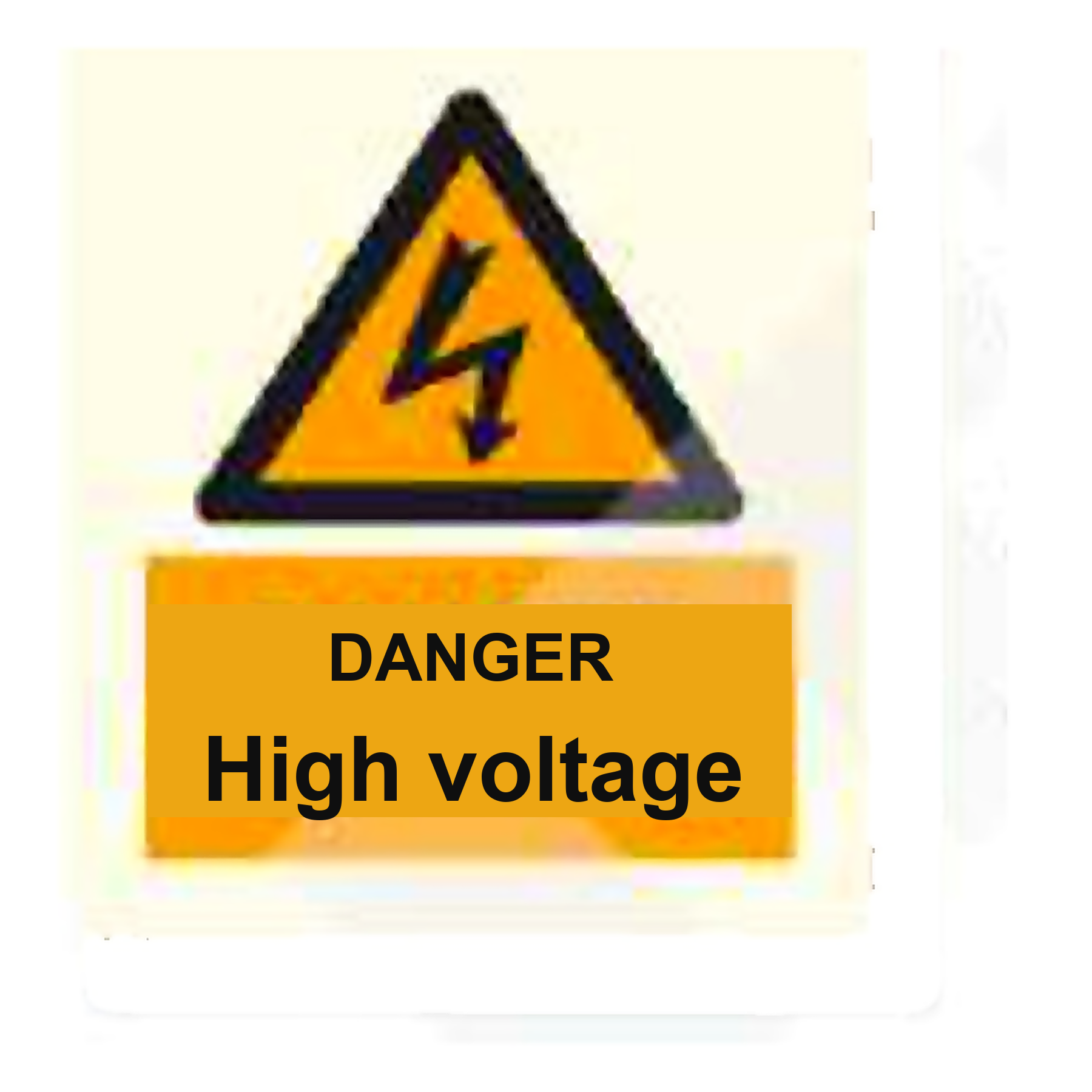 W59 — Danger - high voltage | Warning Sign | Seasonlite