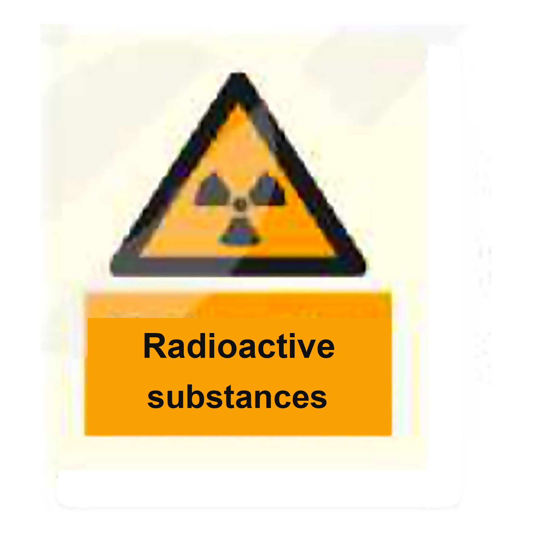 W77 — Radioactive substances | Warning Sign | Seasonlite