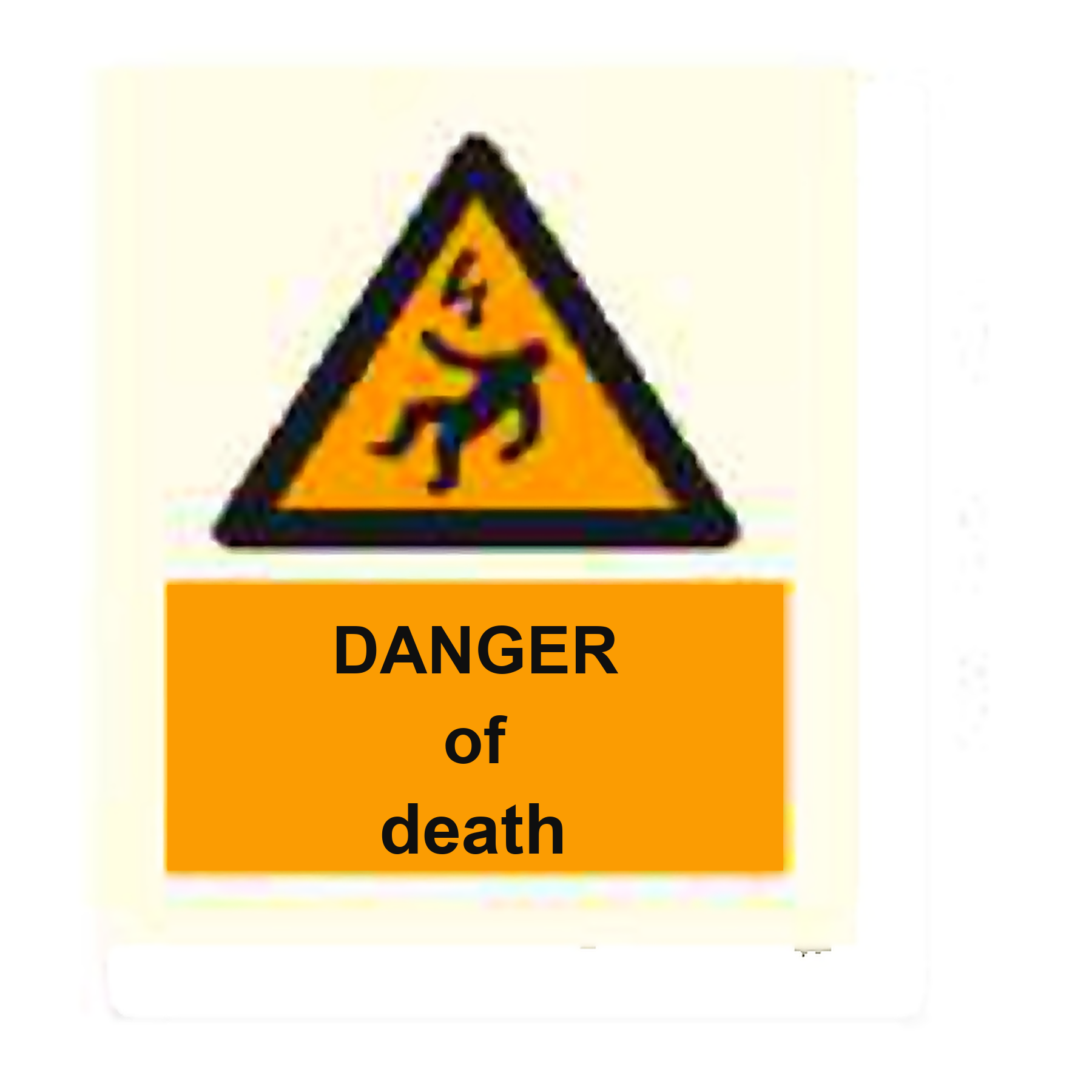 W88 — Danger of death | Warning Sign | Seasonlite
